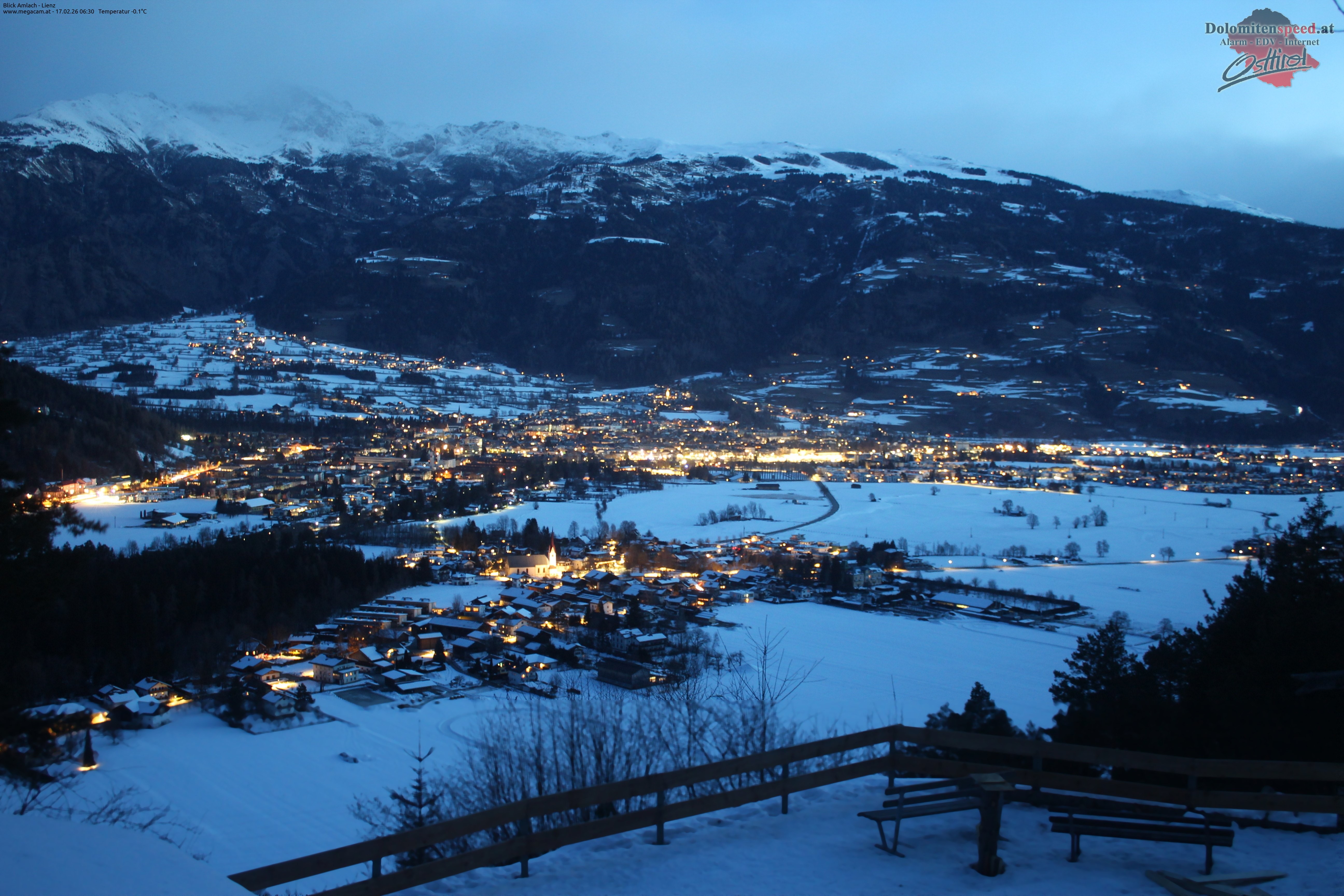 Archiv Foto Webcam Blick Amlach - Lienz - Osttirol