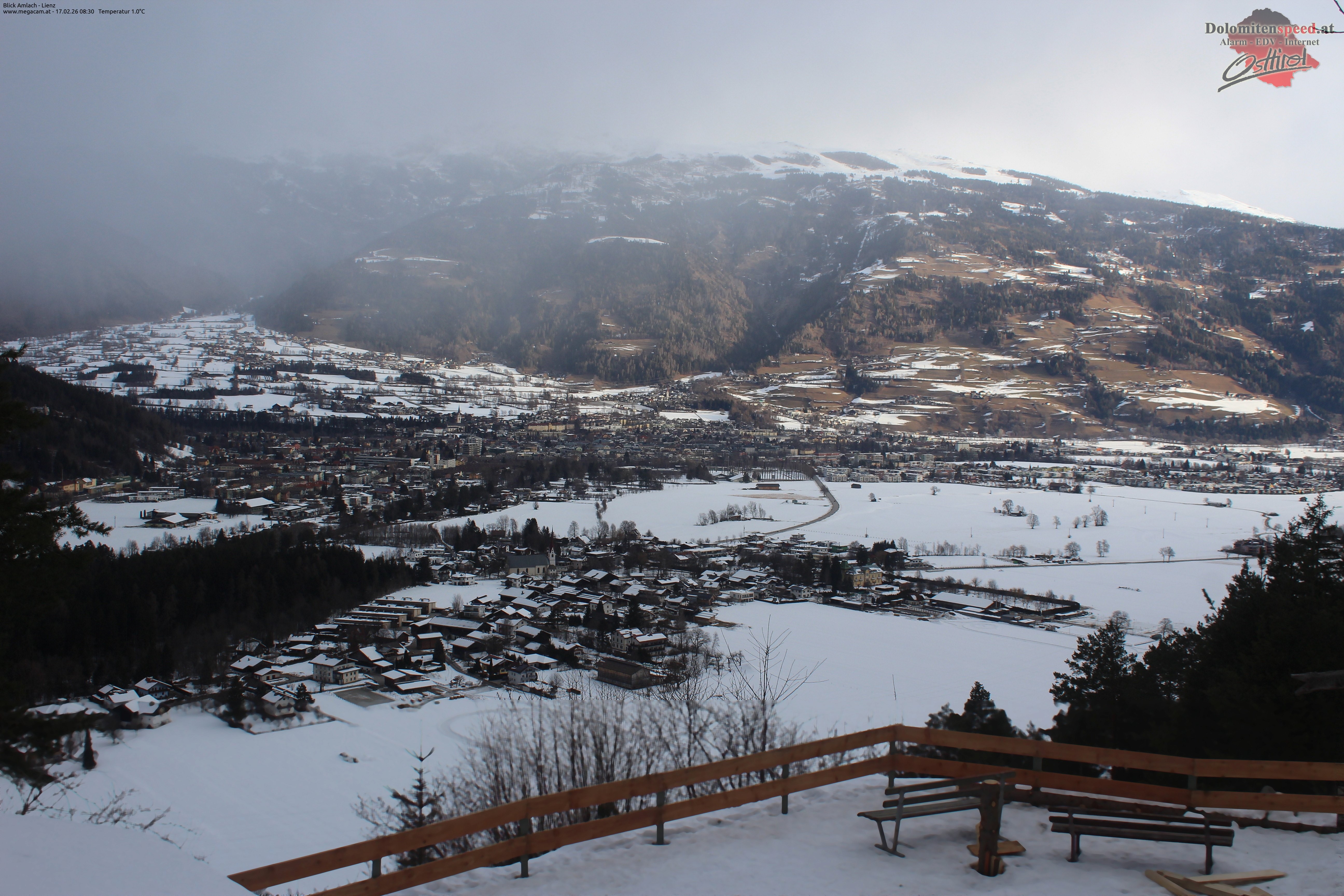 Archiv Foto Webcam Blick Amlach - Lienz - Osttirol