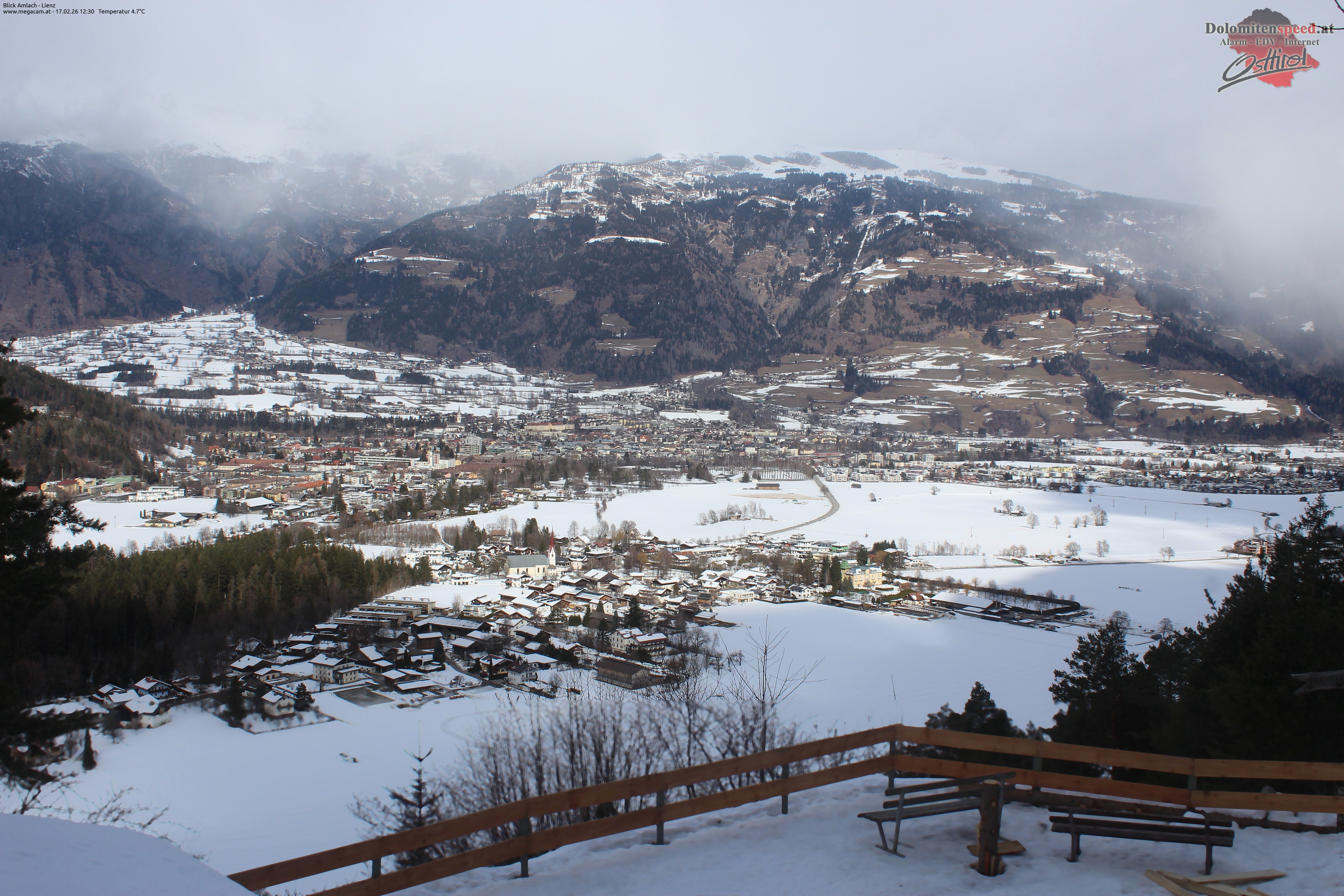 Archiv Foto Webcam Blick Amlach - Lienz - Osttirol