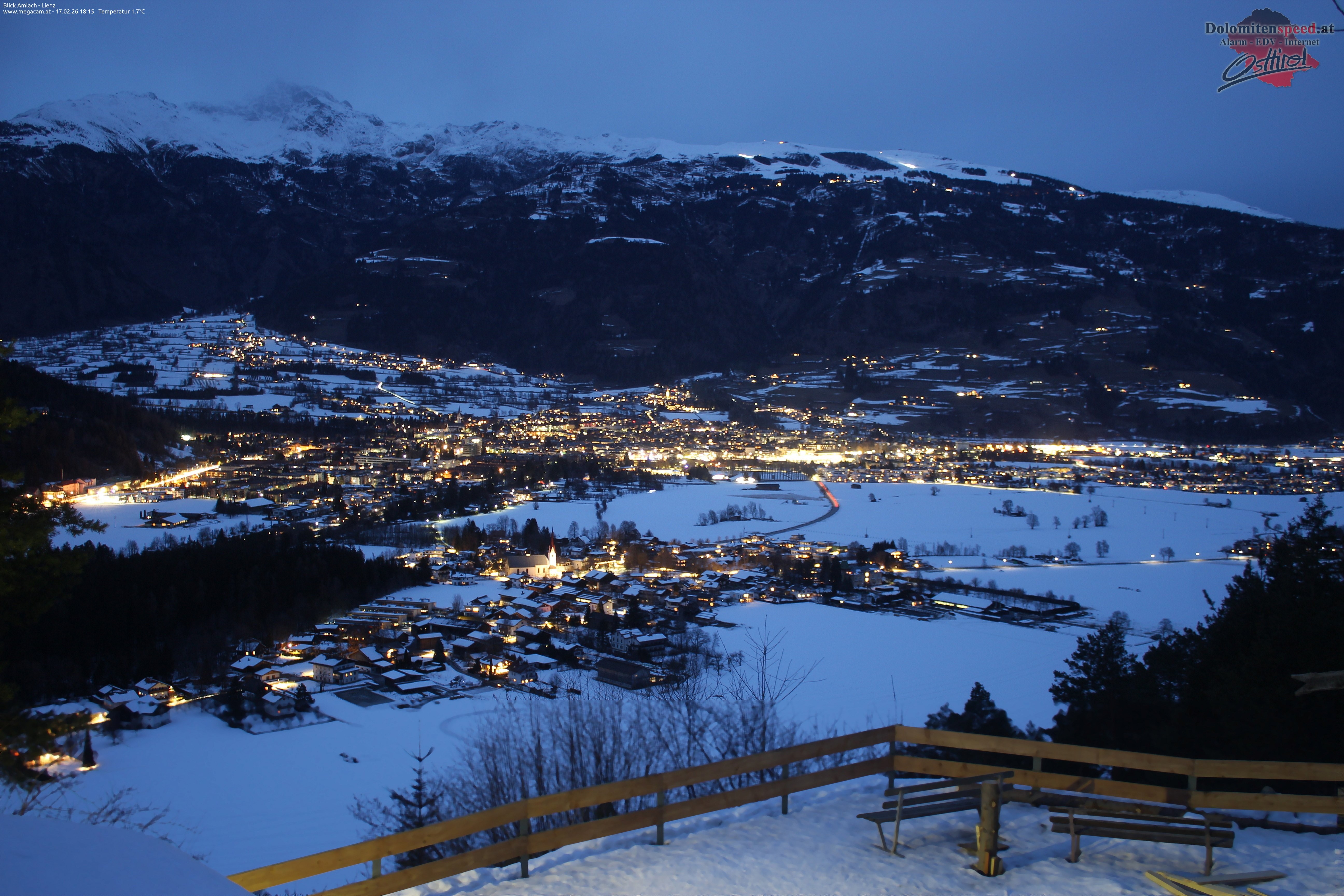 Archiv Foto Webcam Blick Amlach - Lienz - Osttirol
