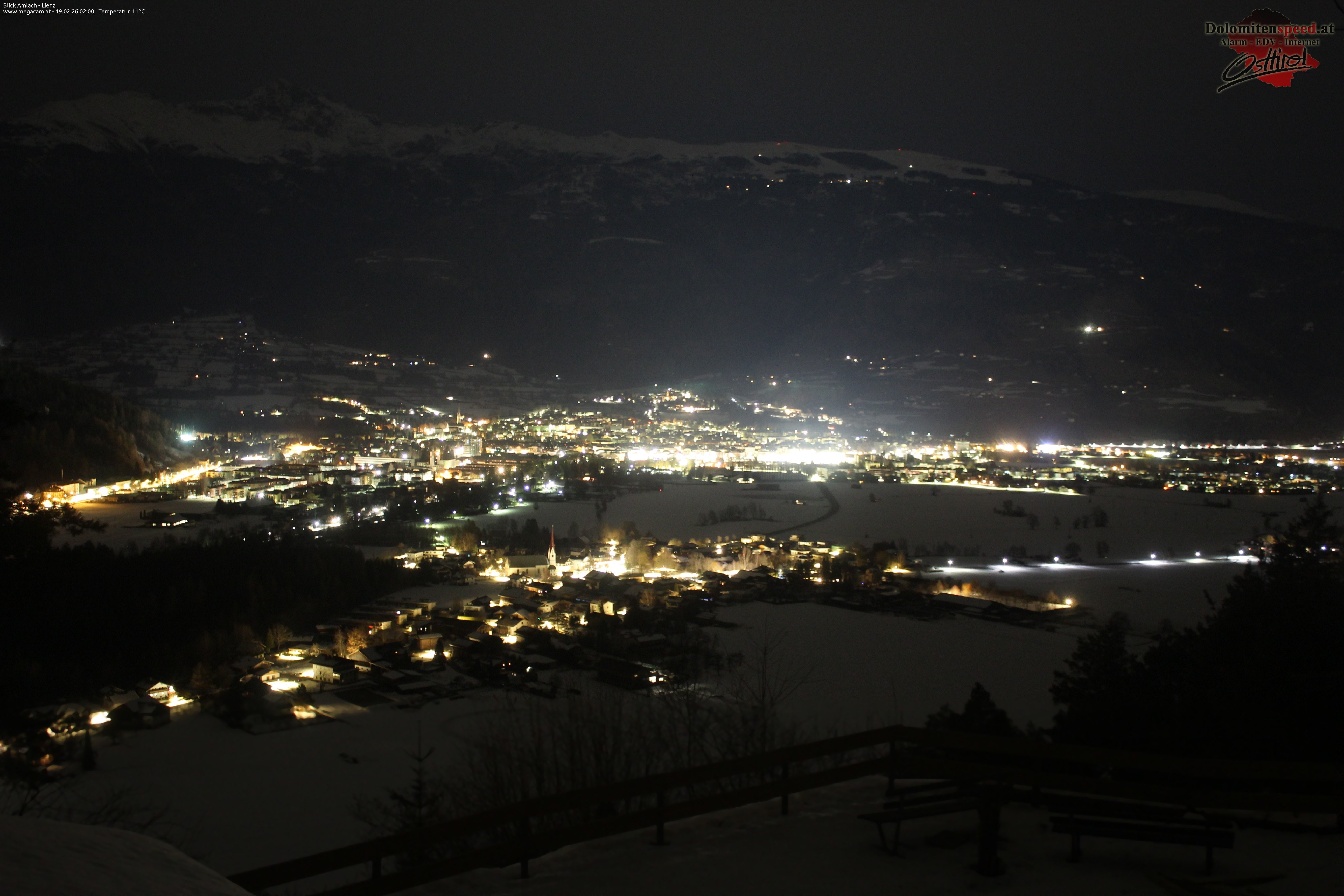 Archiv Foto Webcam Blick Amlach - Lienz - Osttirol