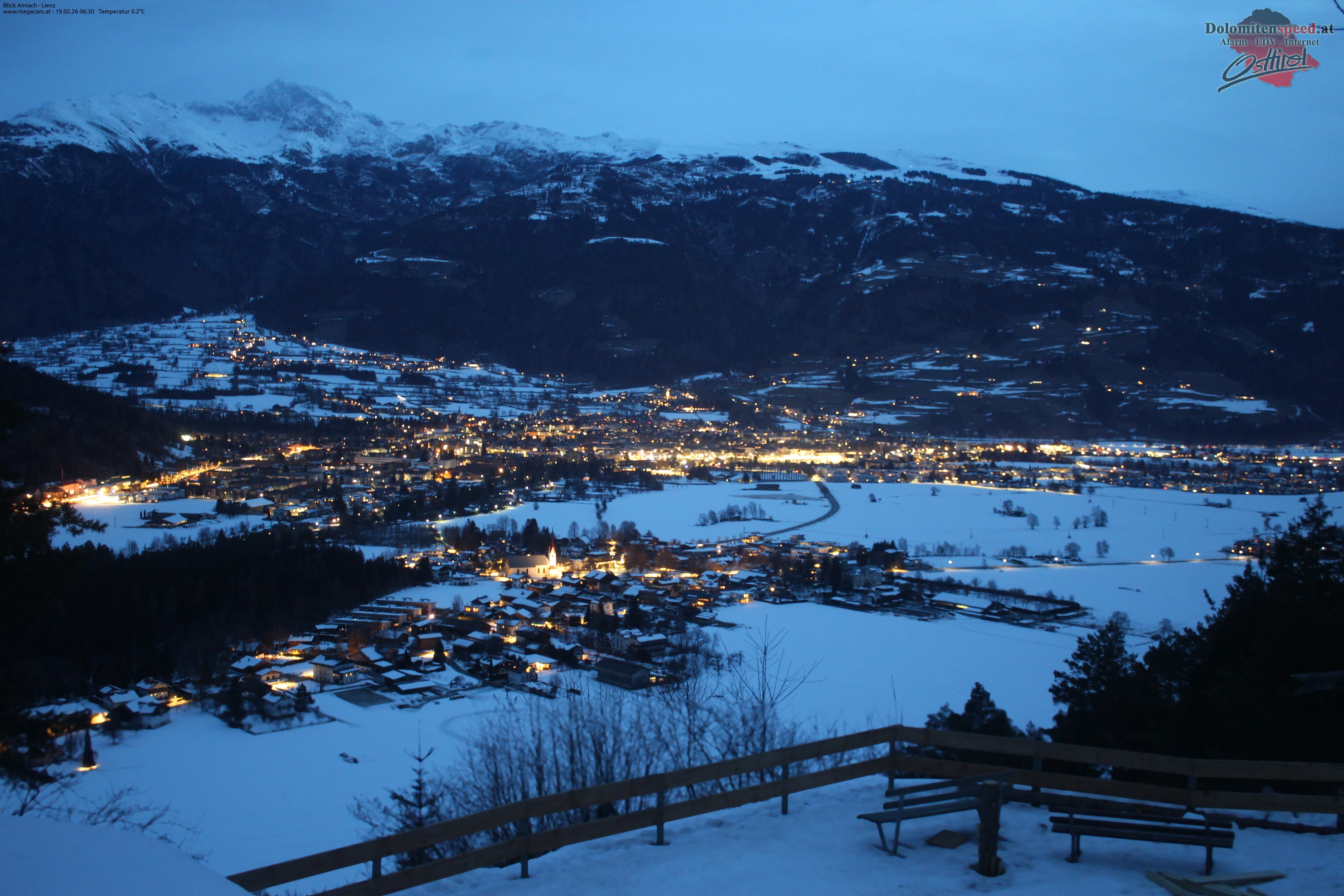 Archiv Foto Webcam Blick Amlach - Lienz - Osttirol