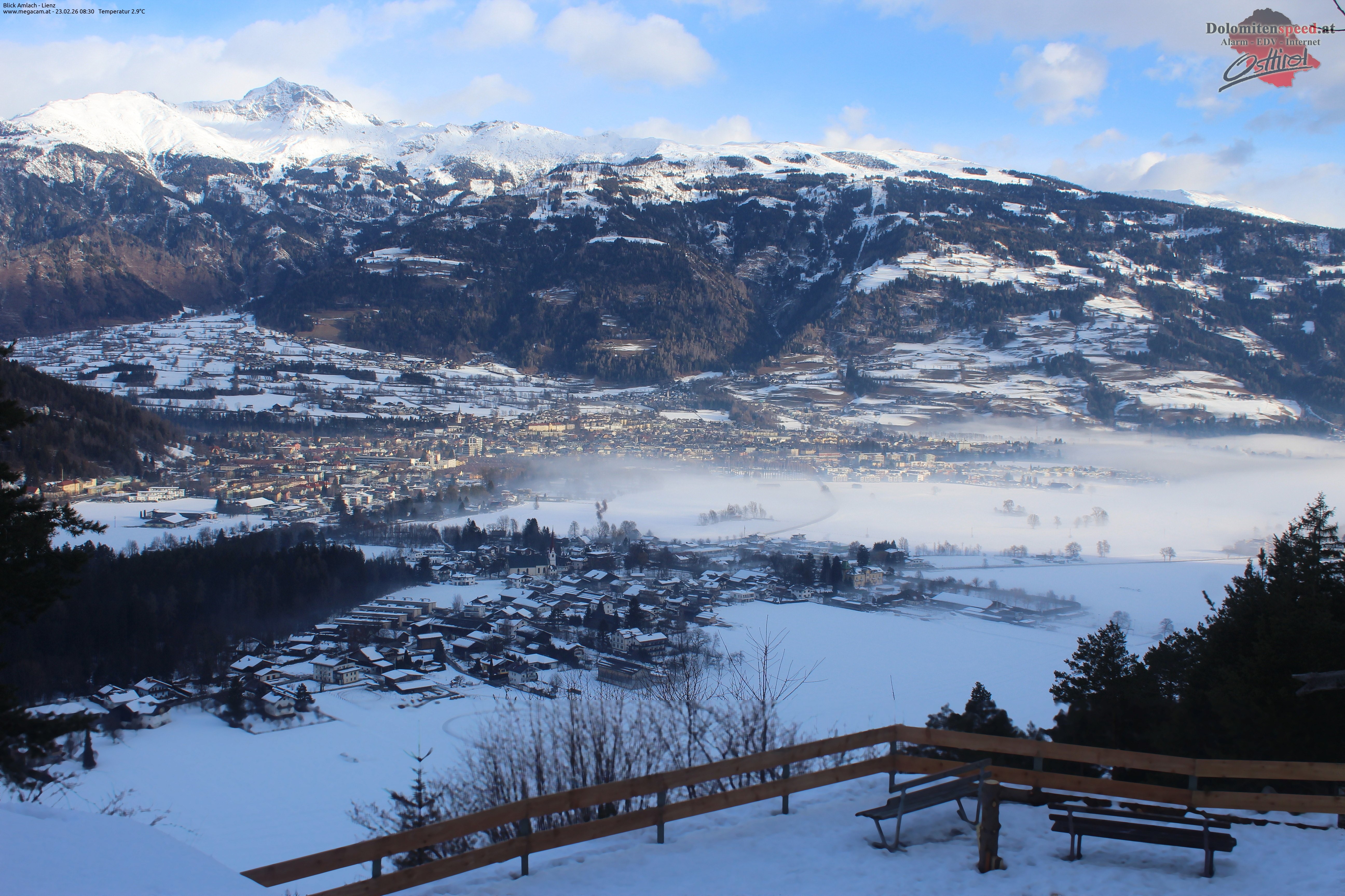 Archiv Foto Webcam Blick Amlach - Lienz - Osttirol