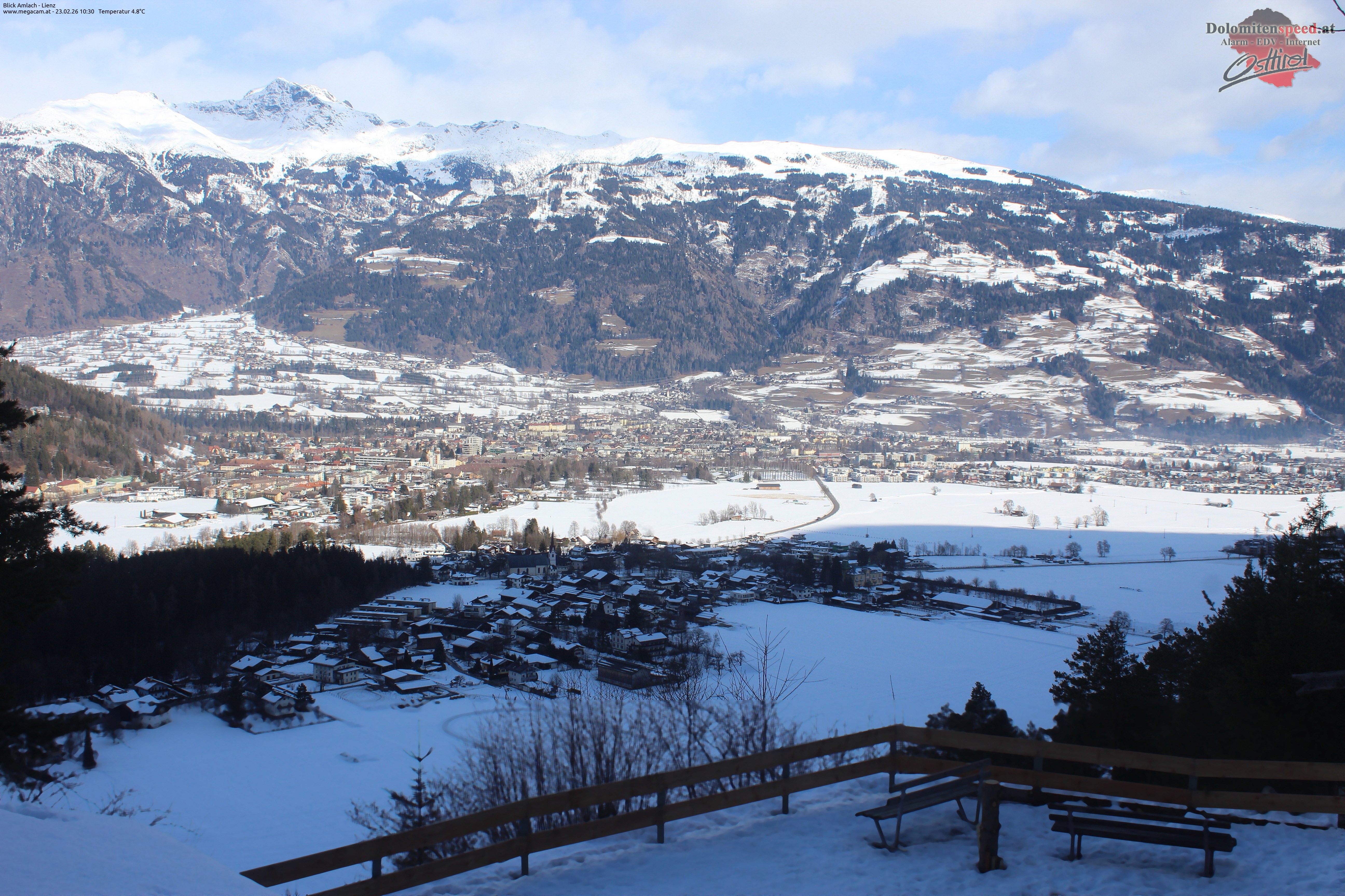 Archiv Foto Webcam Blick Amlach - Lienz - Osttirol