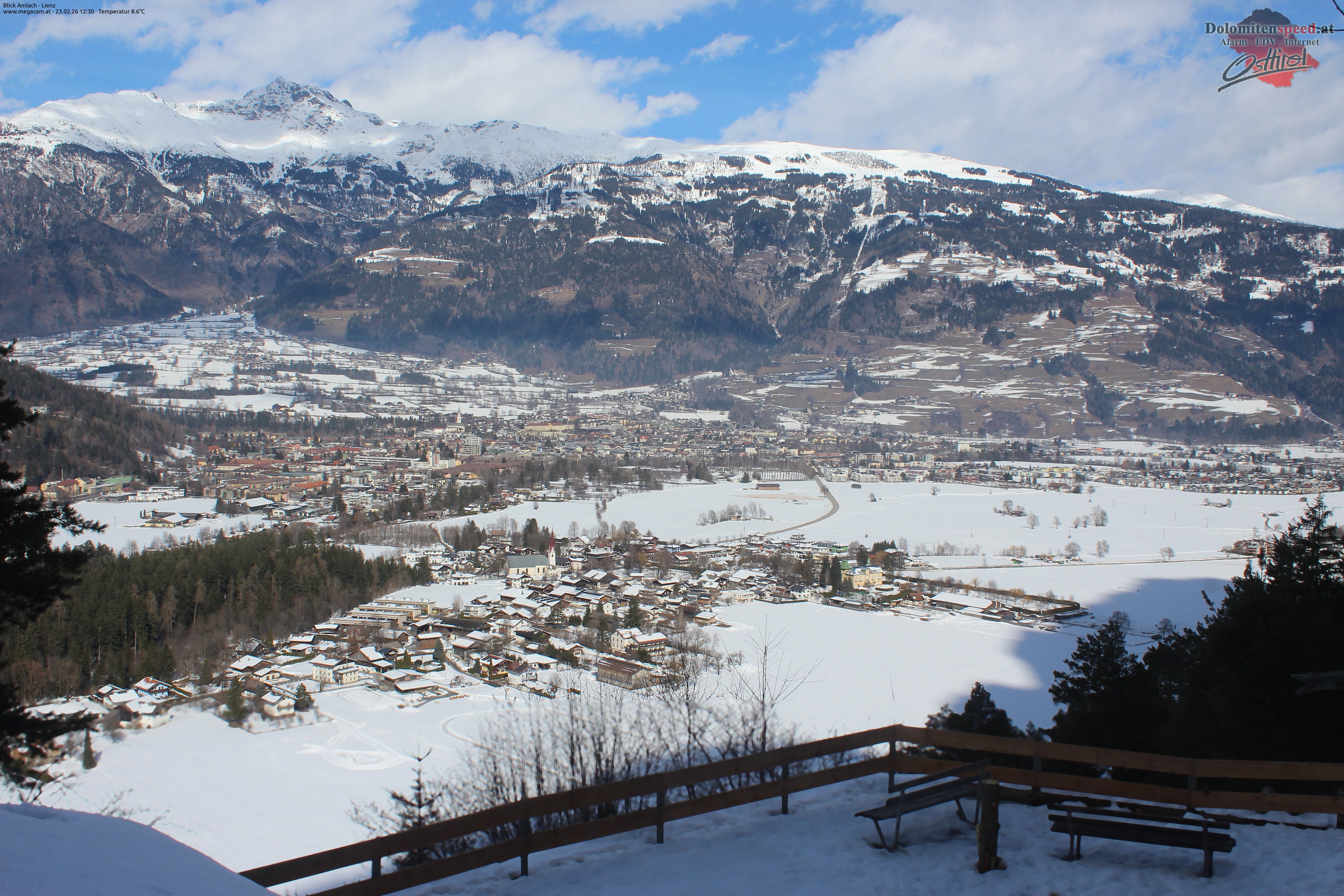 Archiv Foto Webcam Blick Amlach - Lienz - Osttirol
