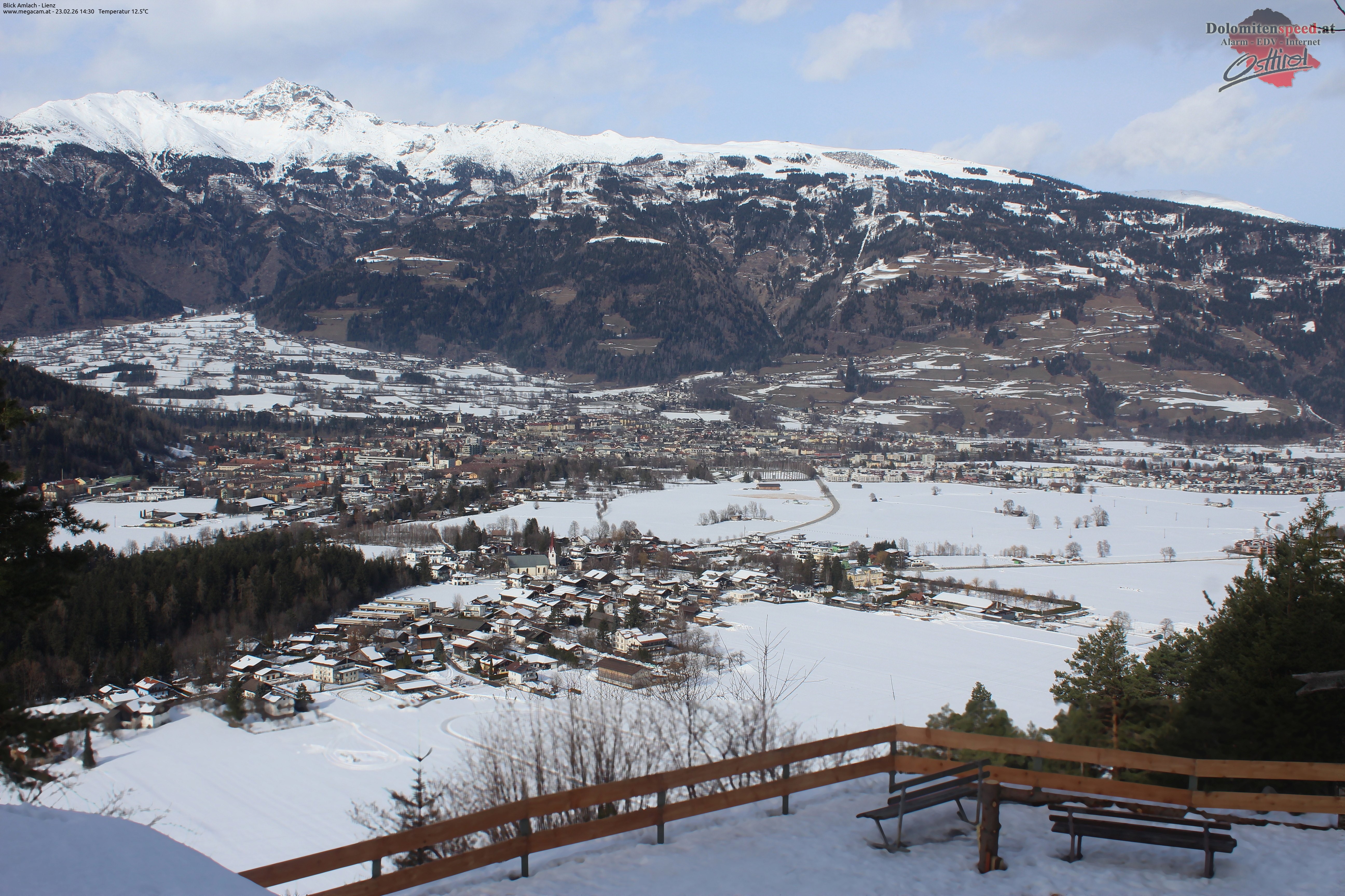 Archiv Foto Webcam Blick Amlach - Lienz - Osttirol