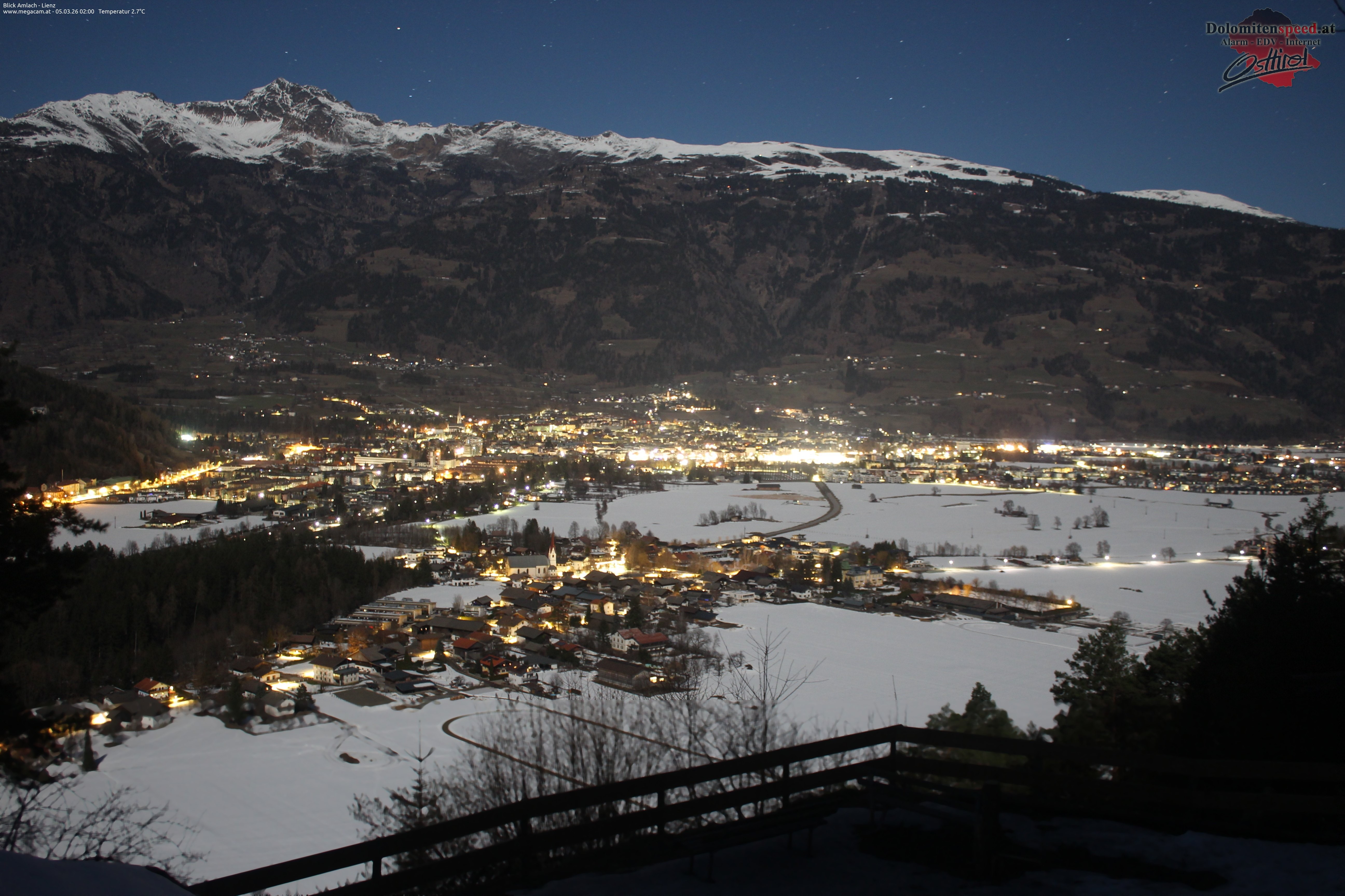 Archiv Foto Webcam Blick Amlach - Lienz - Osttirol