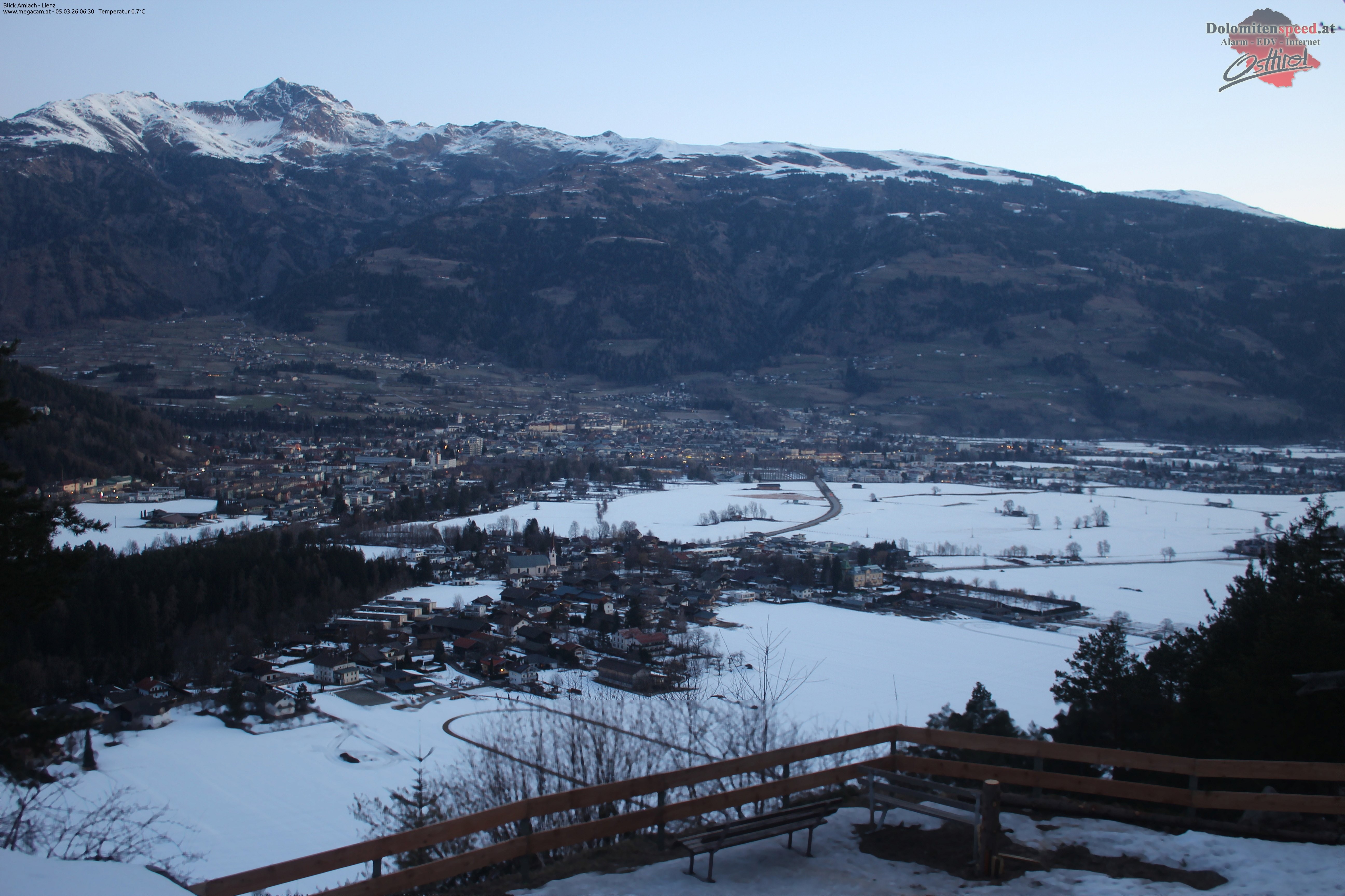 Archiv Foto Webcam Blick Amlach - Lienz - Osttirol