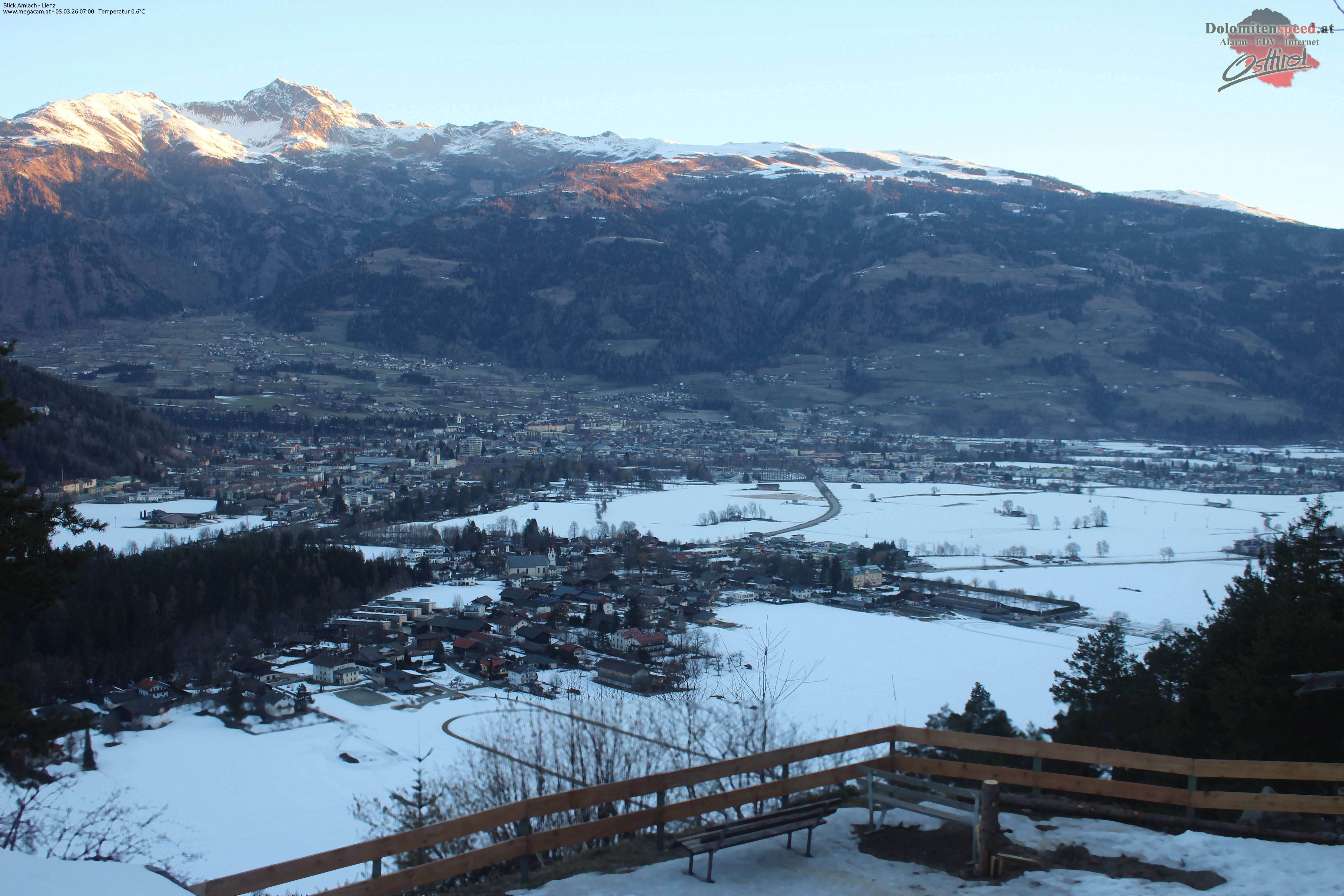 Archiv Foto Webcam Blick Amlach - Lienz - Osttirol
