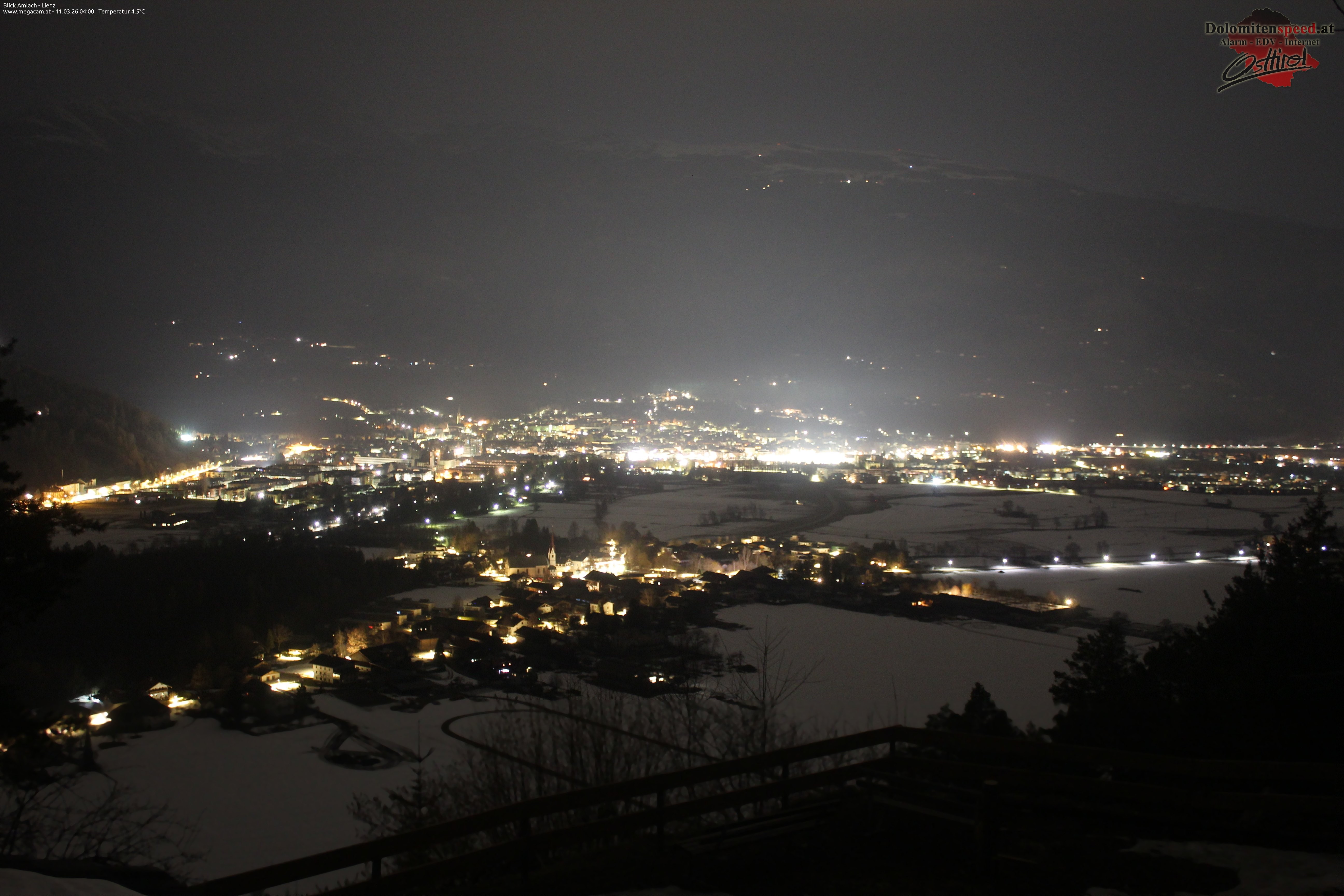 Archiv Foto Webcam Blick Amlach - Lienz - Osttirol