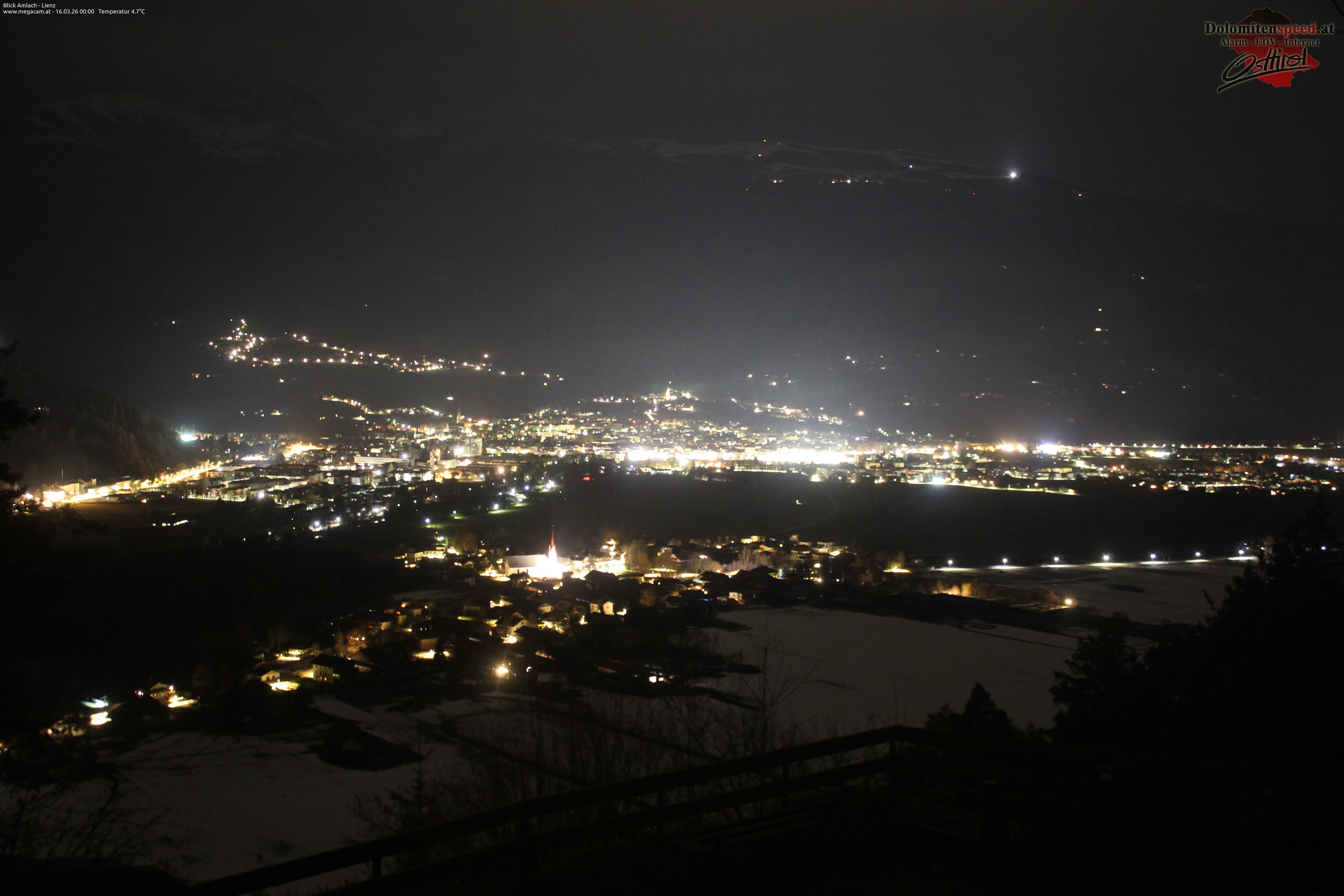 Archiv Foto Webcam Blick Amlach - Lienz - Osttirol