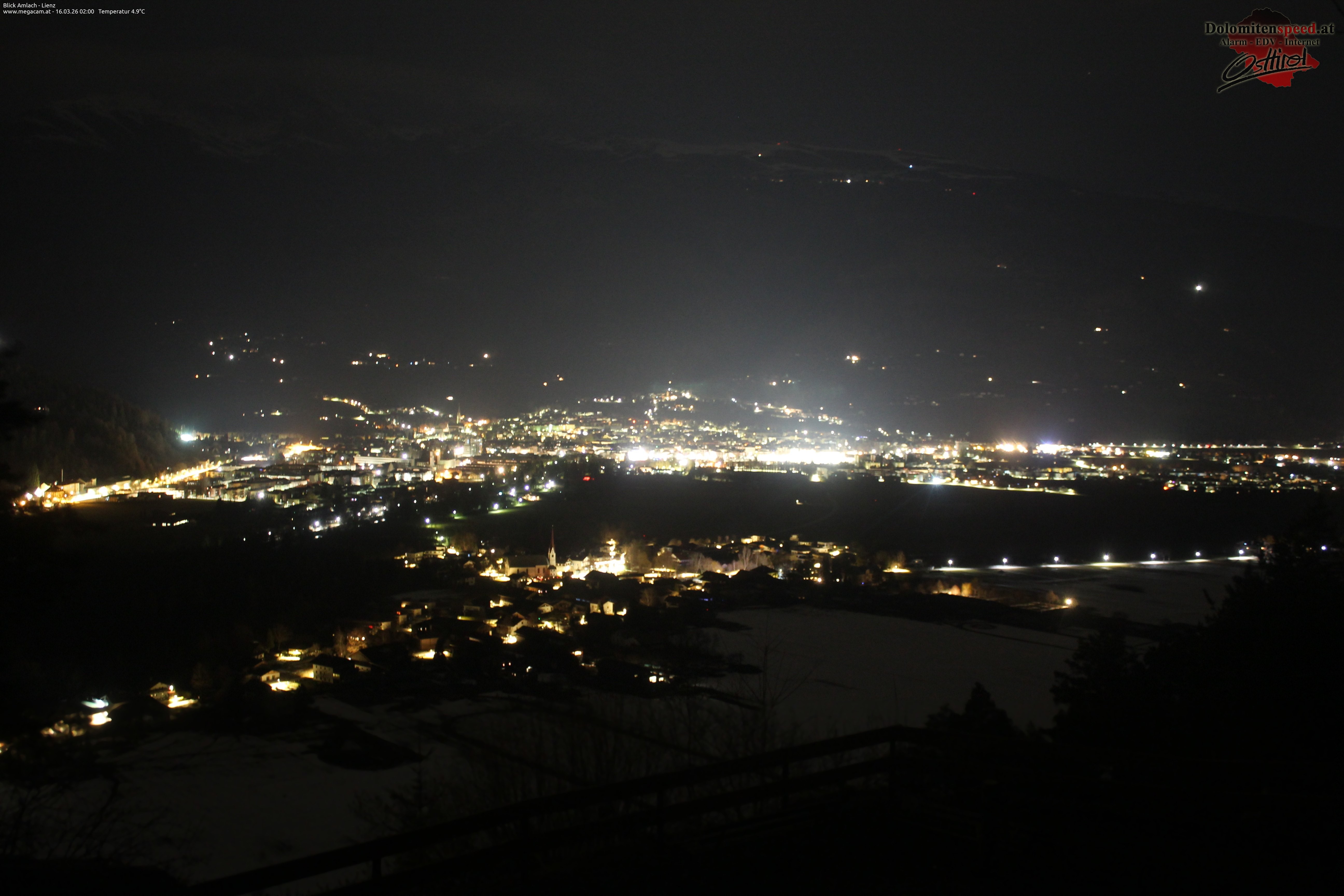 Archiv Foto Webcam Blick Amlach - Lienz - Osttirol