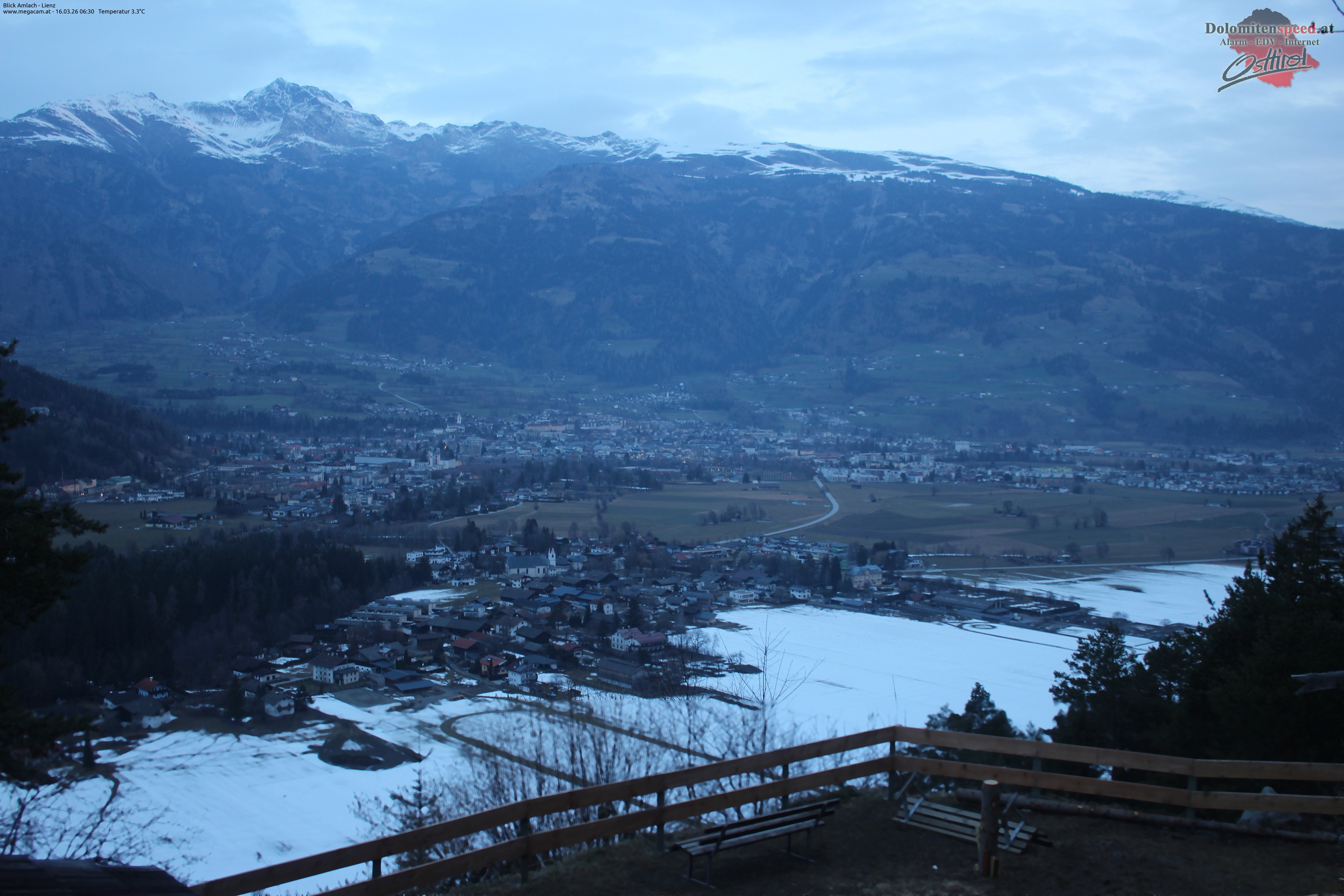 Archiv Foto Webcam Blick Amlach - Lienz - Osttirol