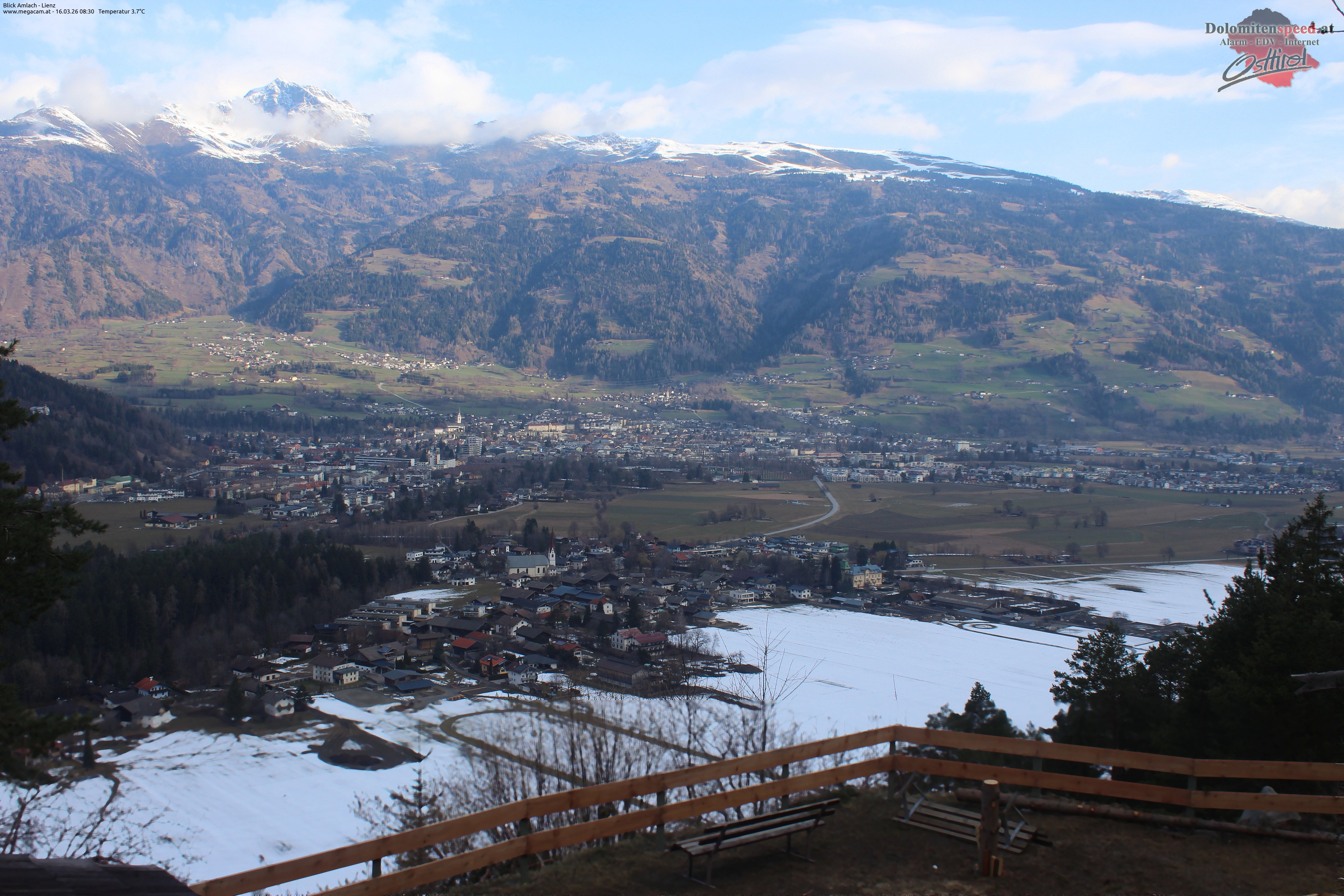 Archiv Foto Webcam Blick Amlach - Lienz - Osttirol