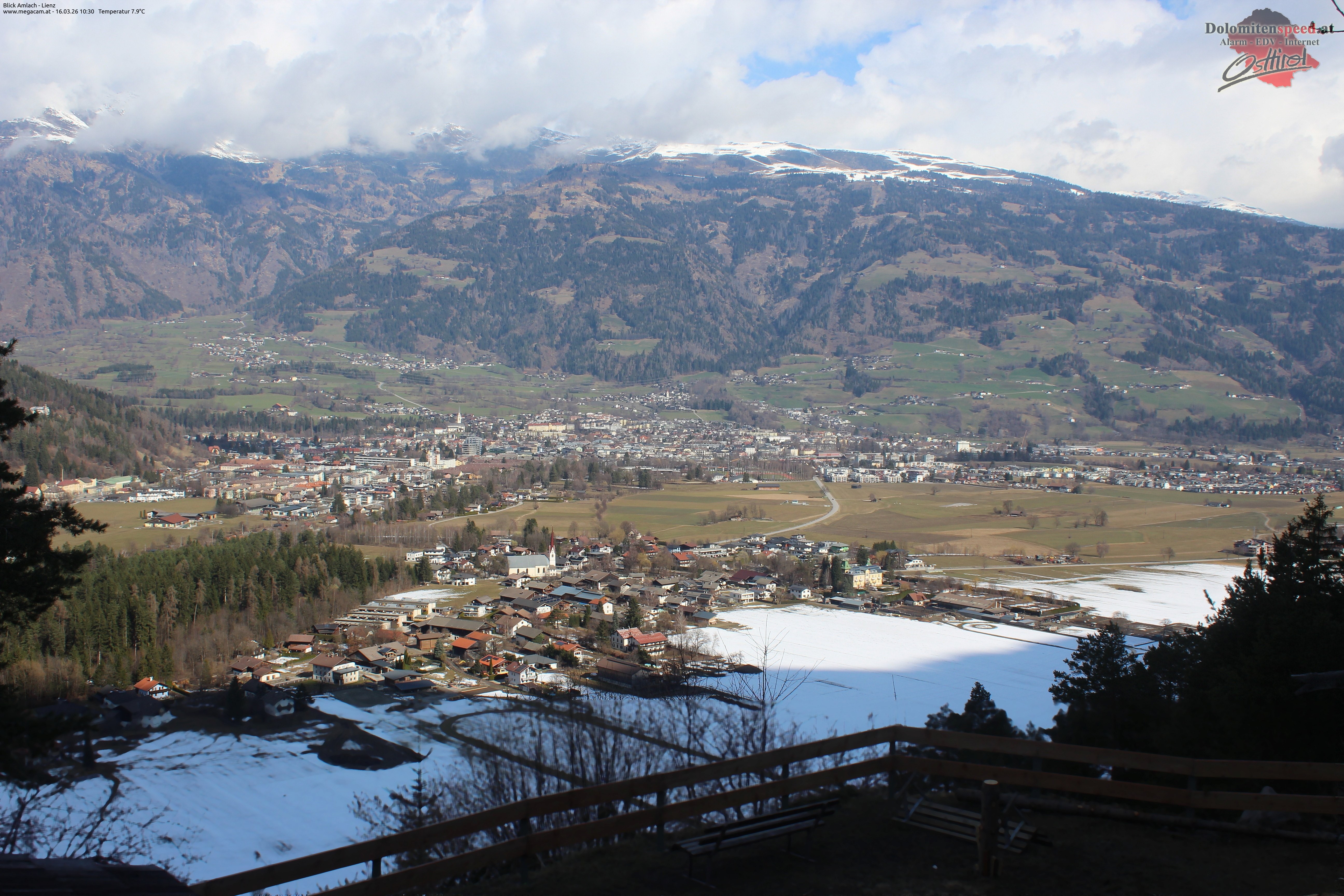 Archiv Foto Webcam Blick Amlach - Lienz - Osttirol