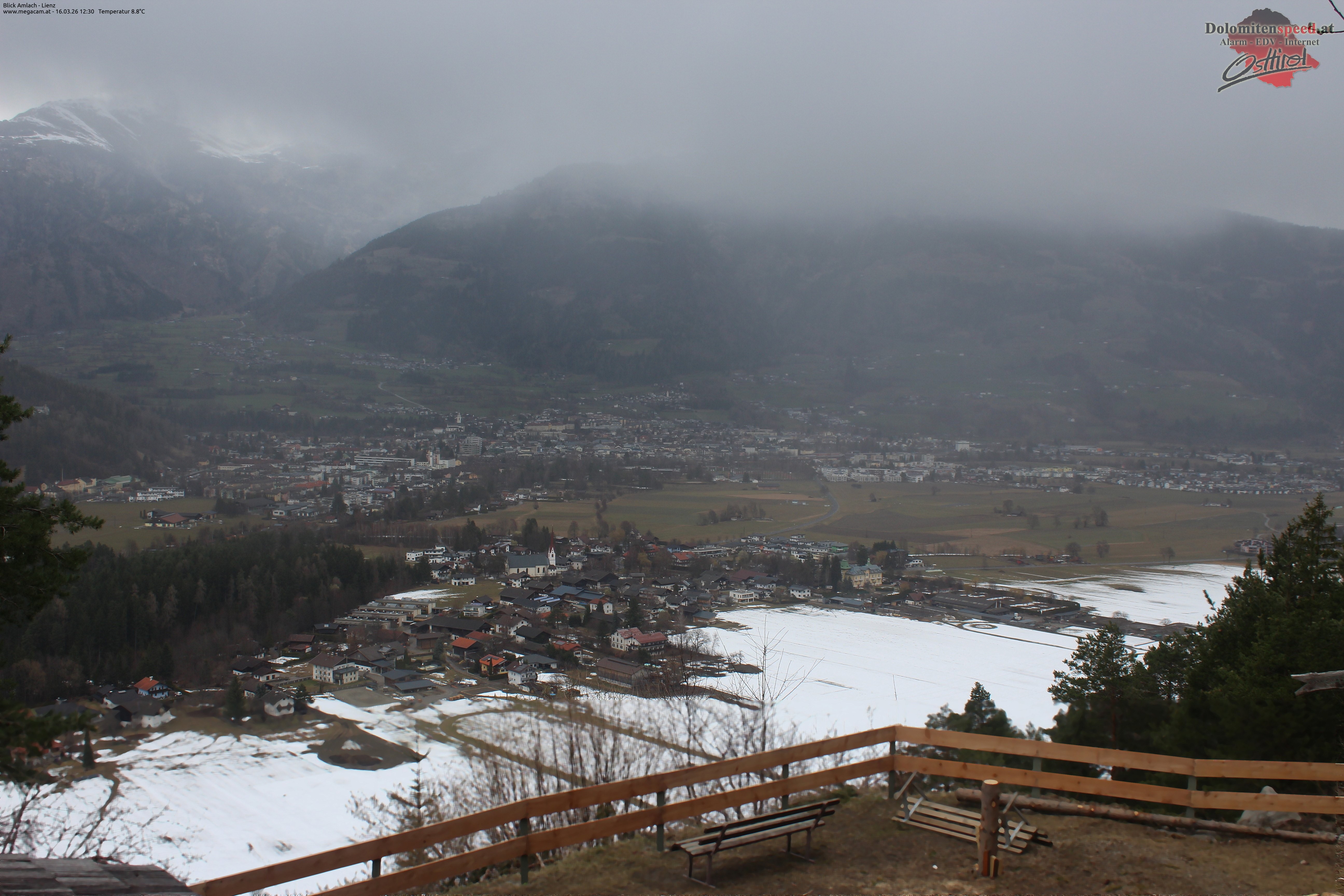 Archiv Foto Webcam Blick Amlach - Lienz - Osttirol