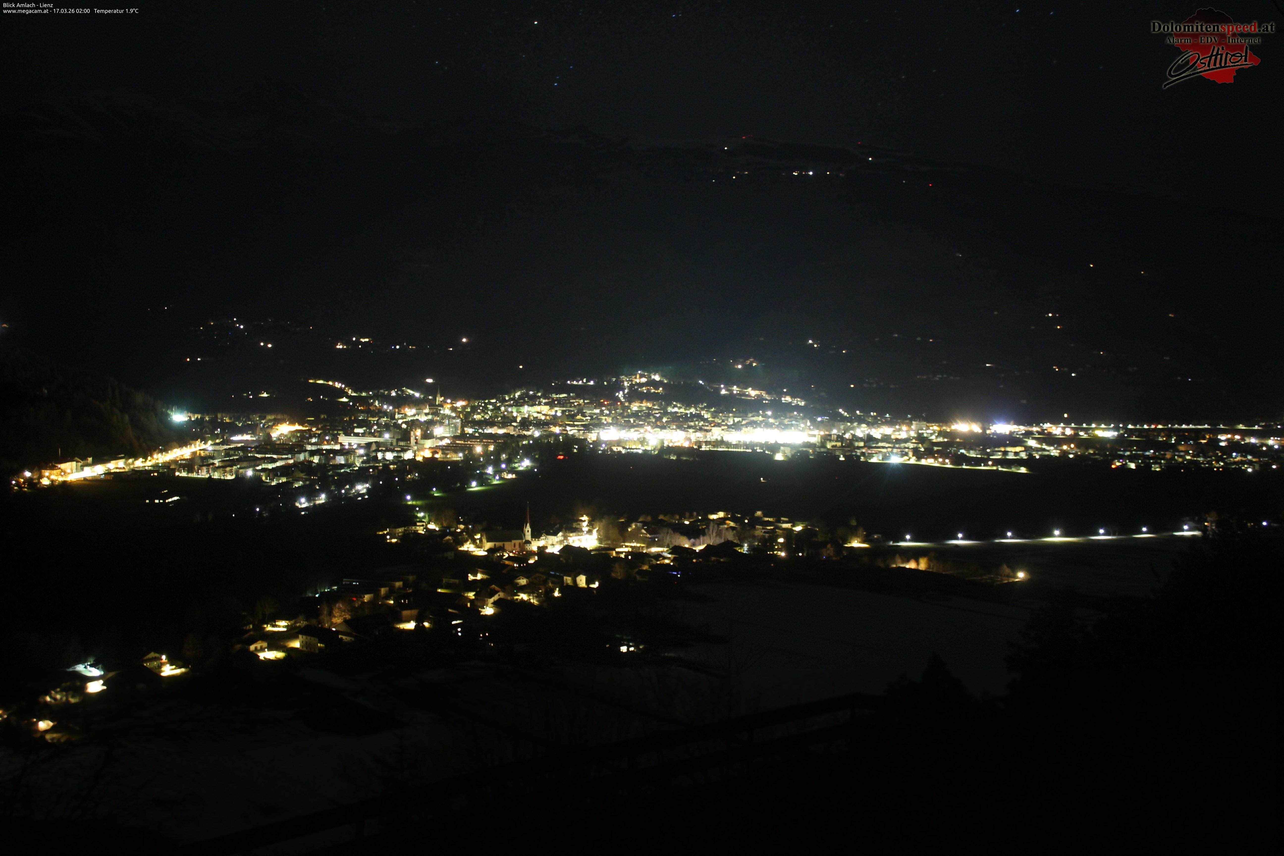 Archiv Foto Webcam Blick Amlach - Lienz - Osttirol