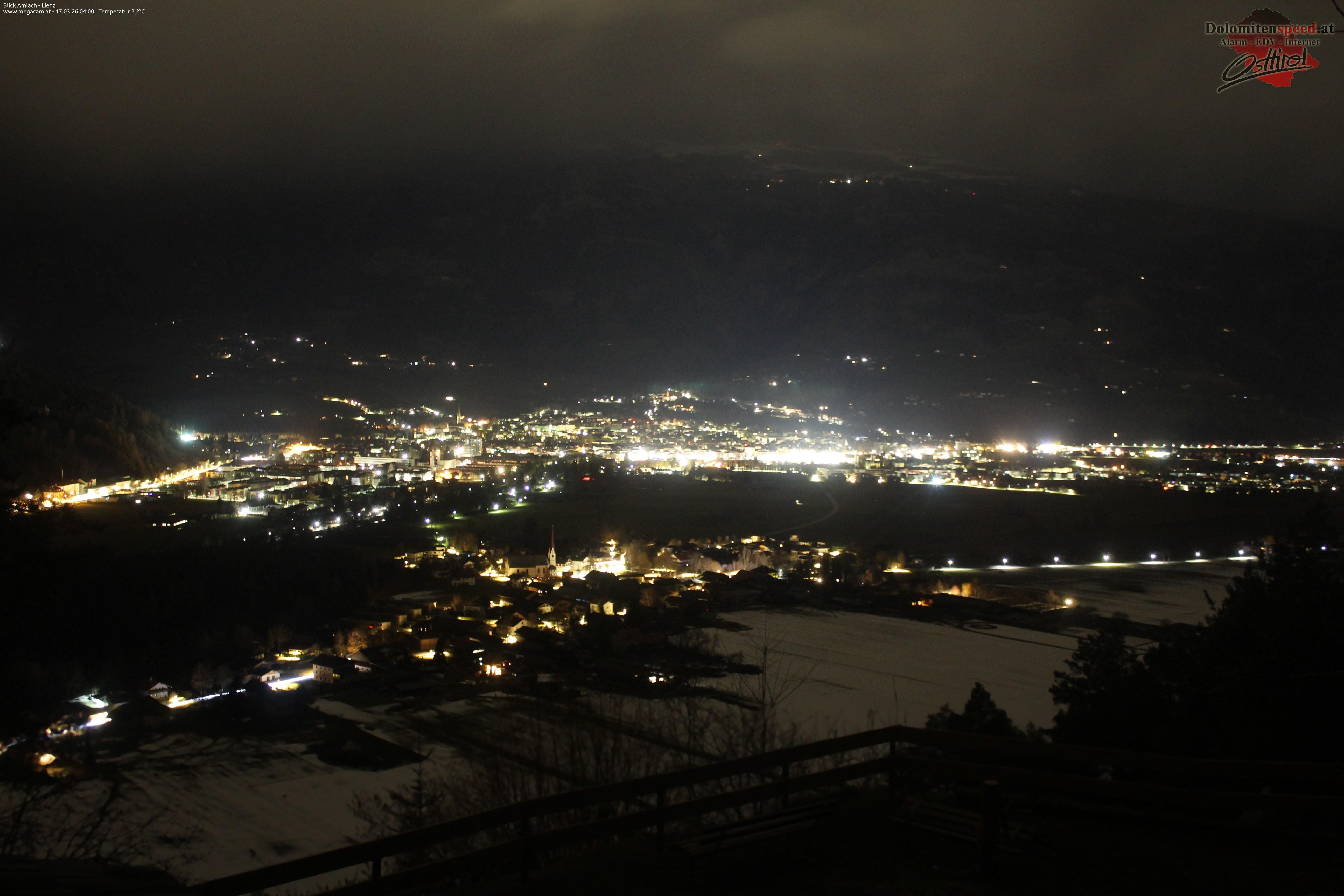 Archiv Foto Webcam Blick Amlach - Lienz - Osttirol