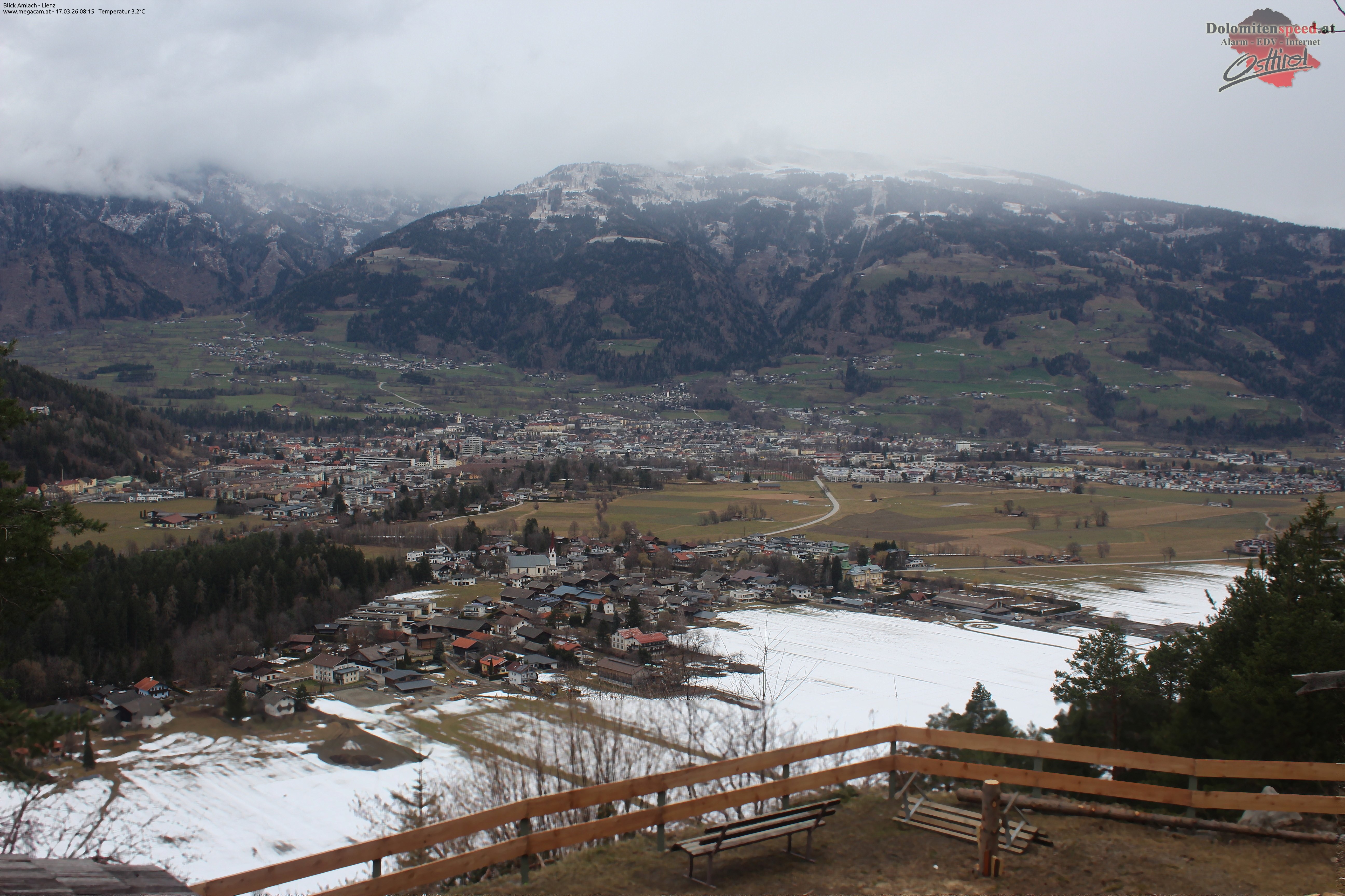 Archiv Foto Webcam Blick Amlach - Lienz - Osttirol