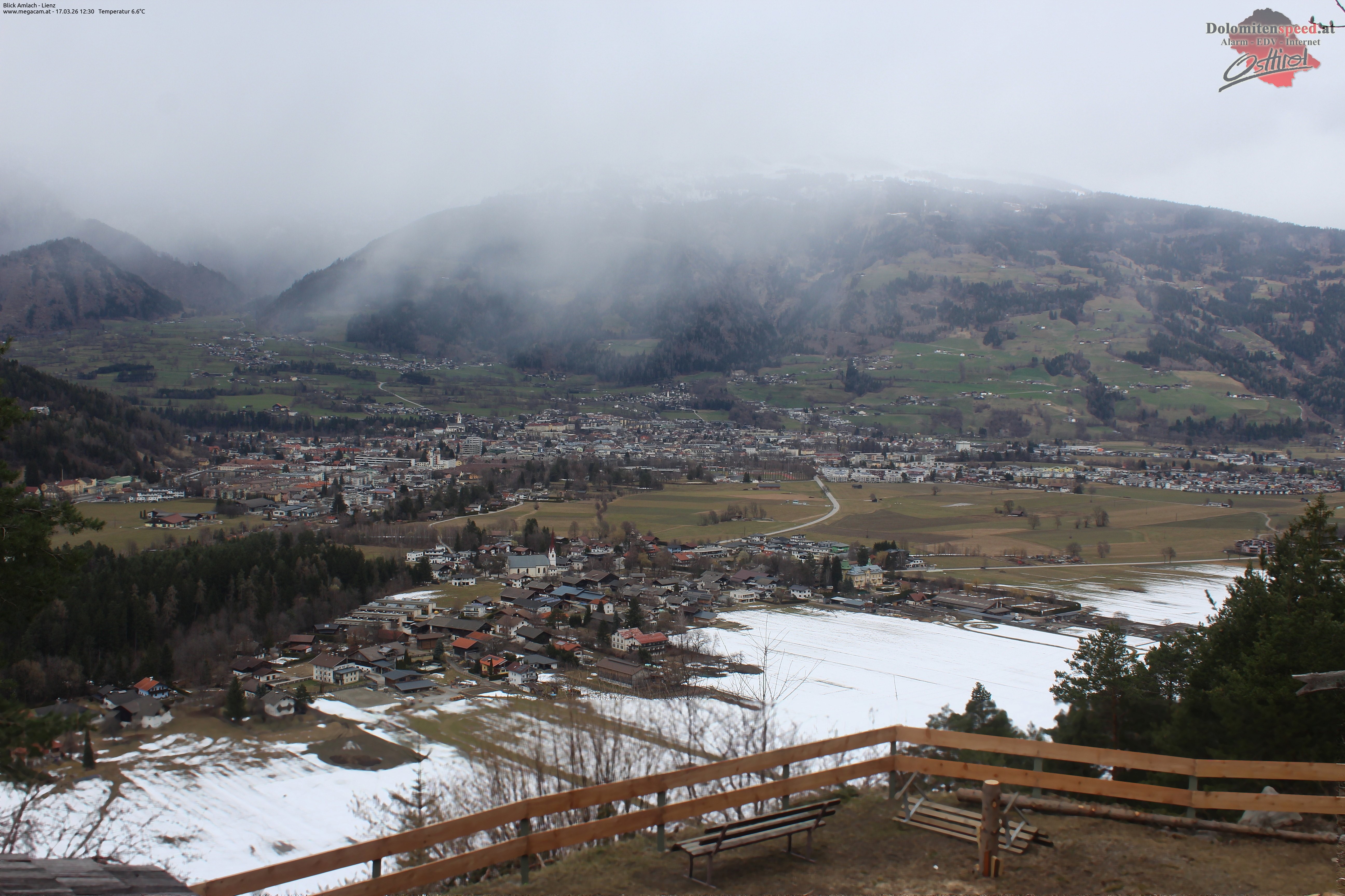 Archiv Foto Webcam Blick Amlach - Lienz - Osttirol