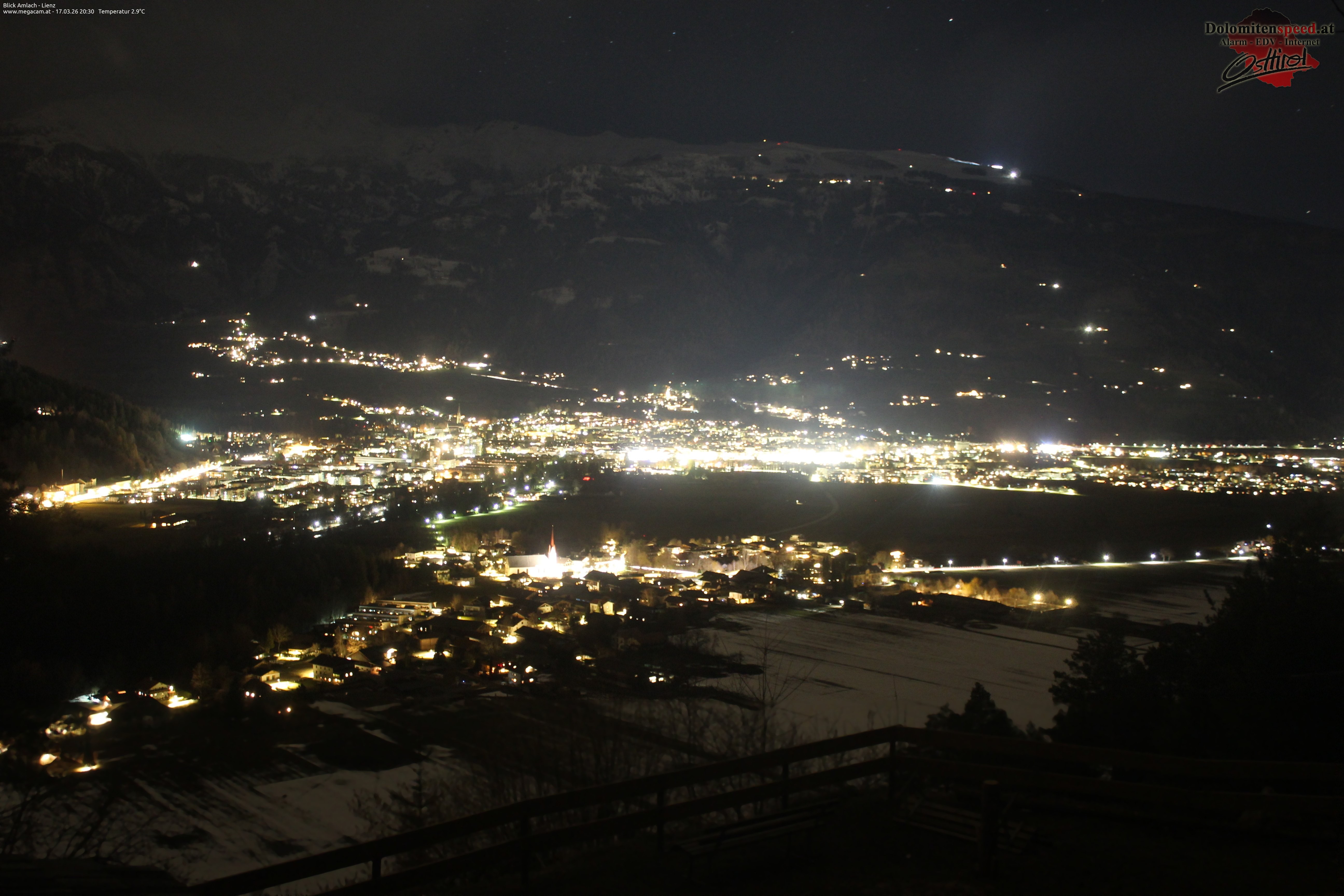 Archiv Foto Webcam Blick Amlach - Lienz - Osttirol