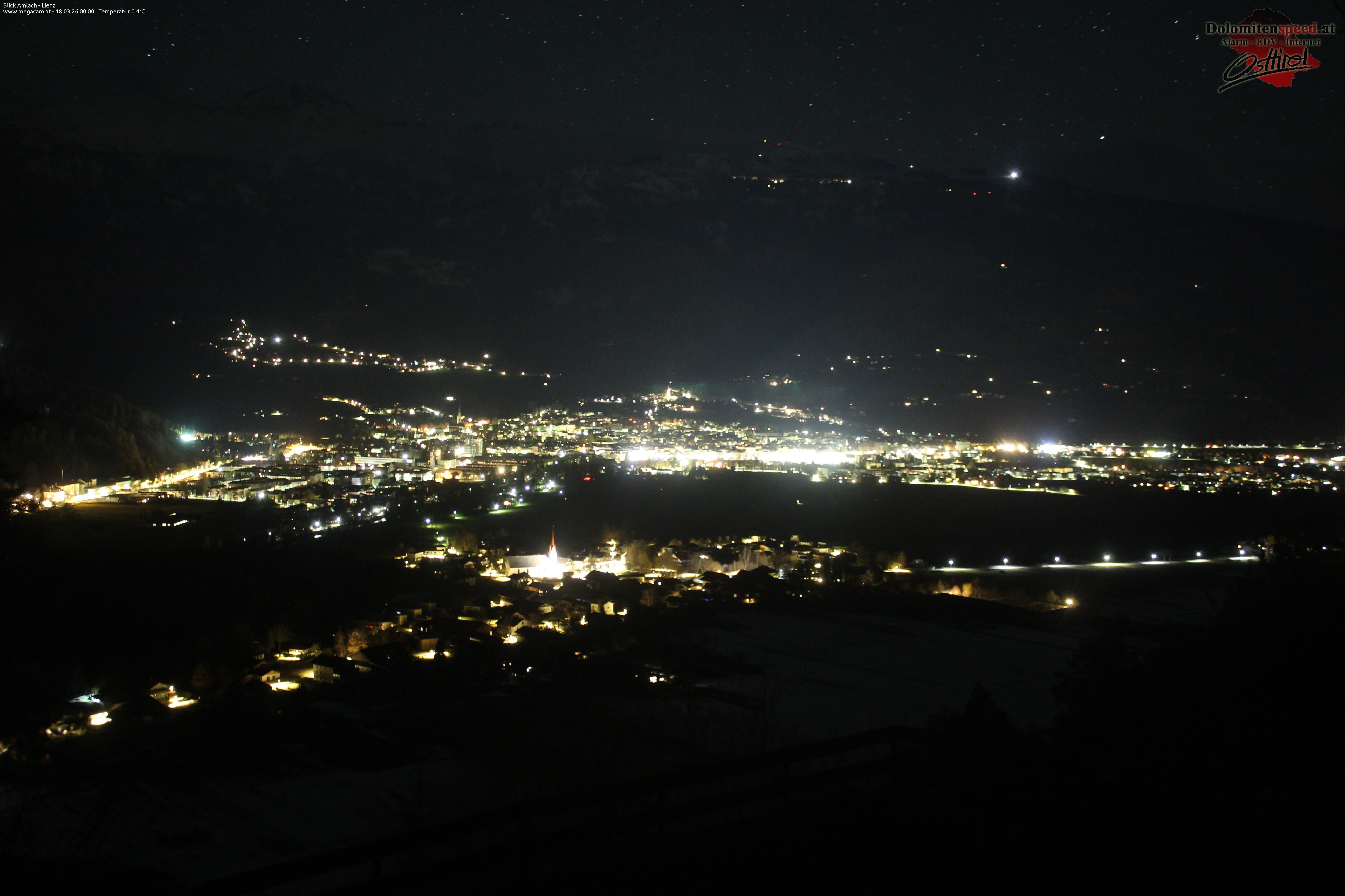 Archiv Foto Webcam Blick Amlach - Lienz - Osttirol