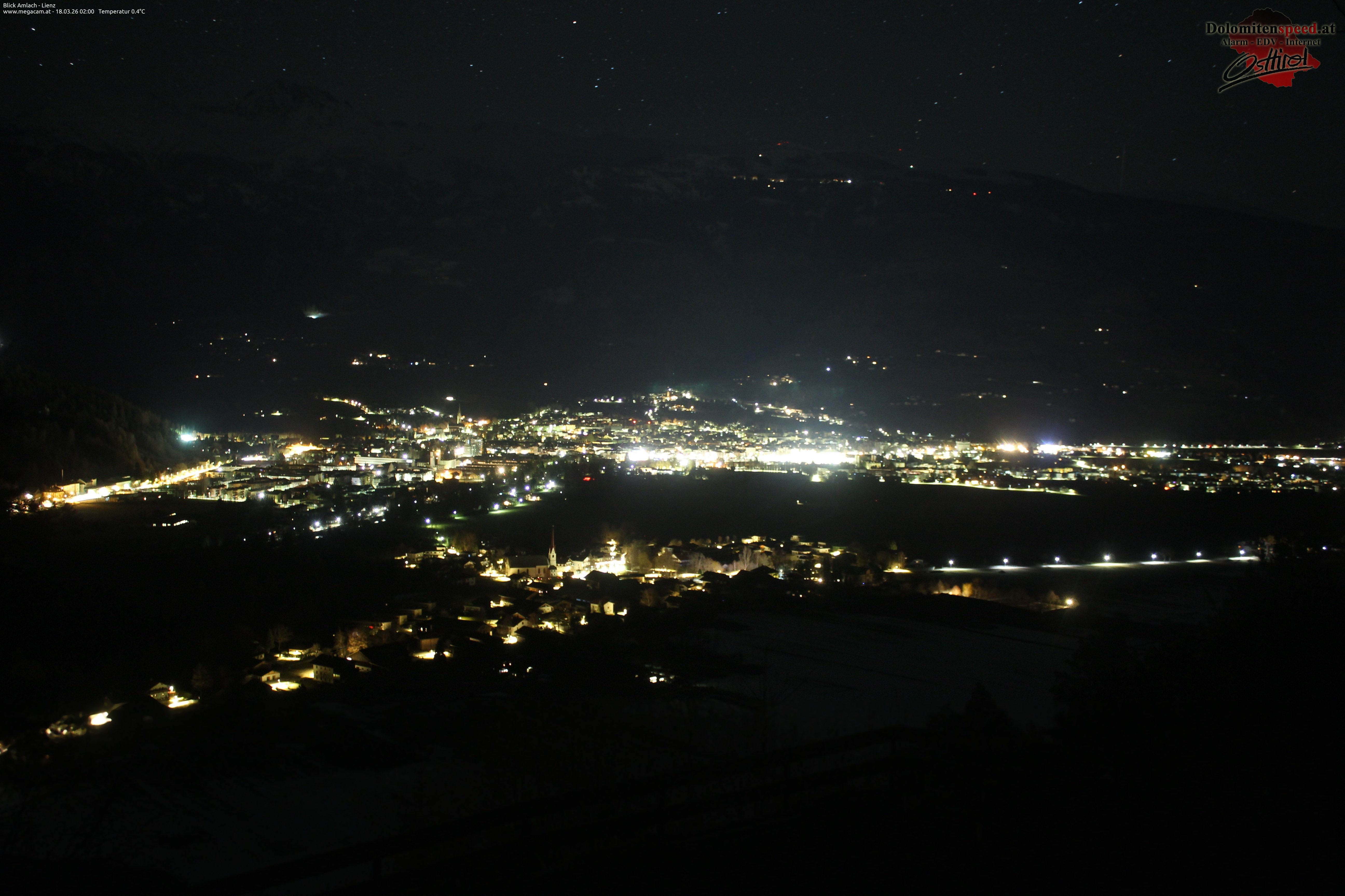 Archiv Foto Webcam Blick Amlach - Lienz - Osttirol