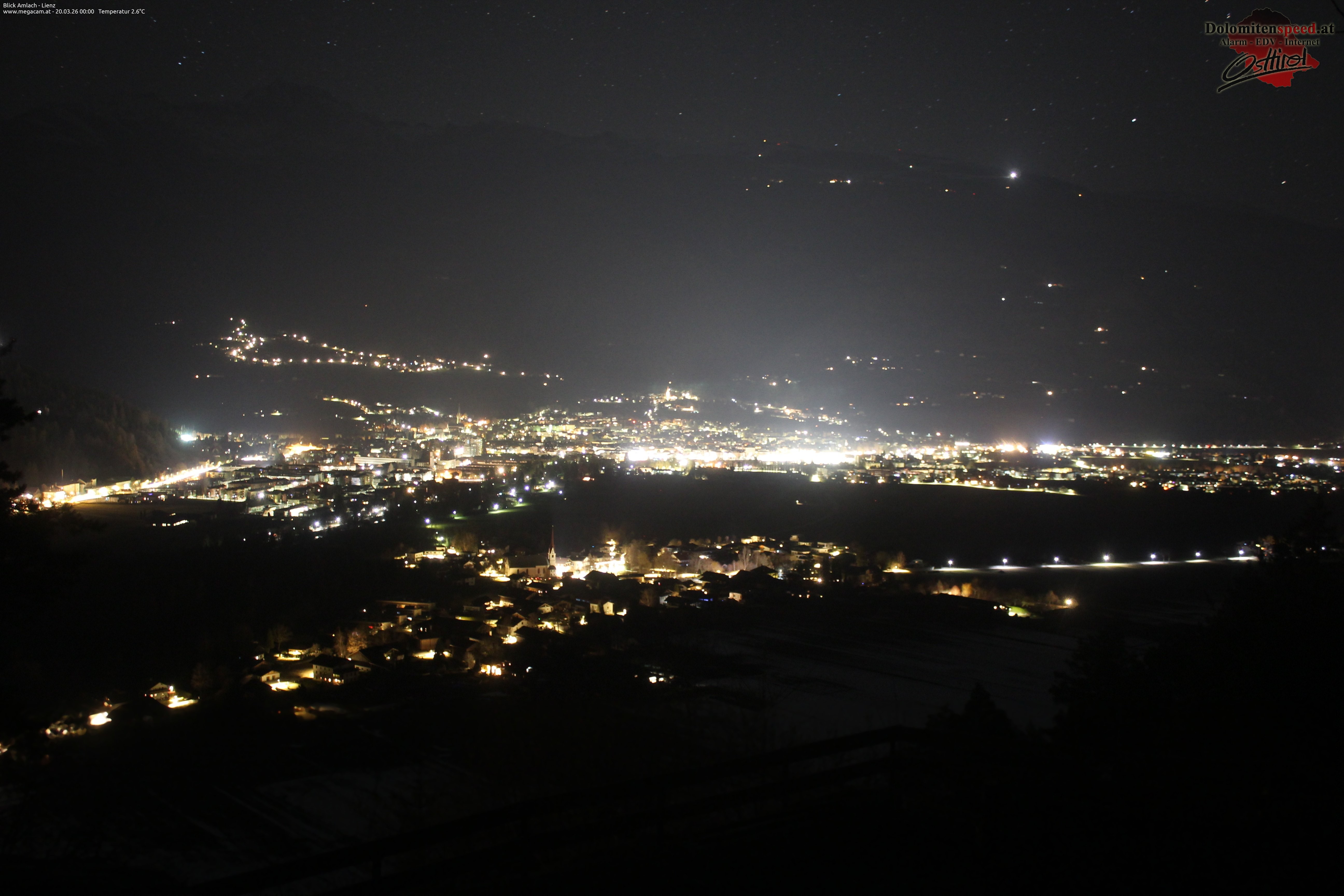 Archiv Foto Webcam Blick Amlach - Lienz - Osttirol