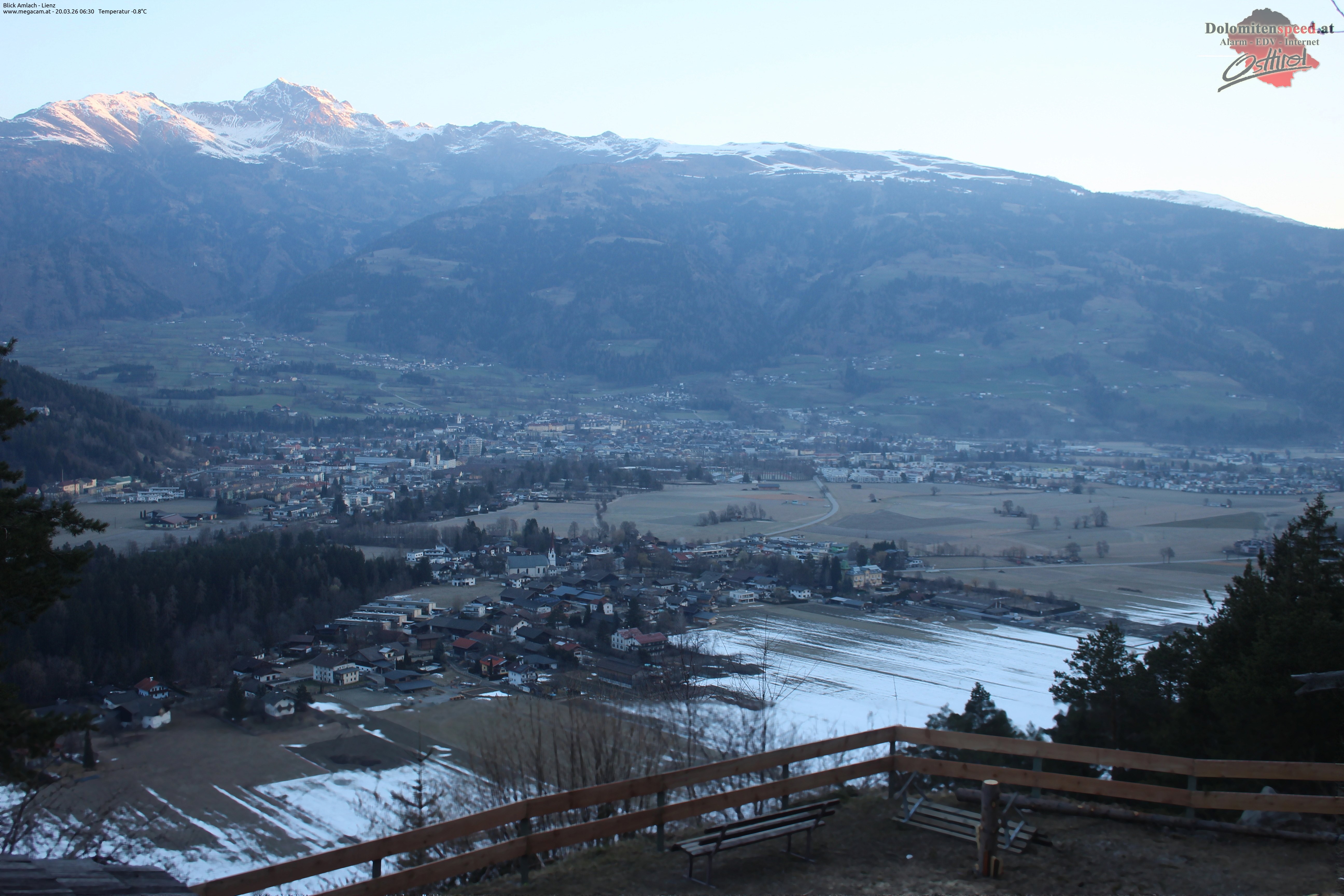 Archiv Foto Webcam Blick Amlach - Lienz - Osttirol