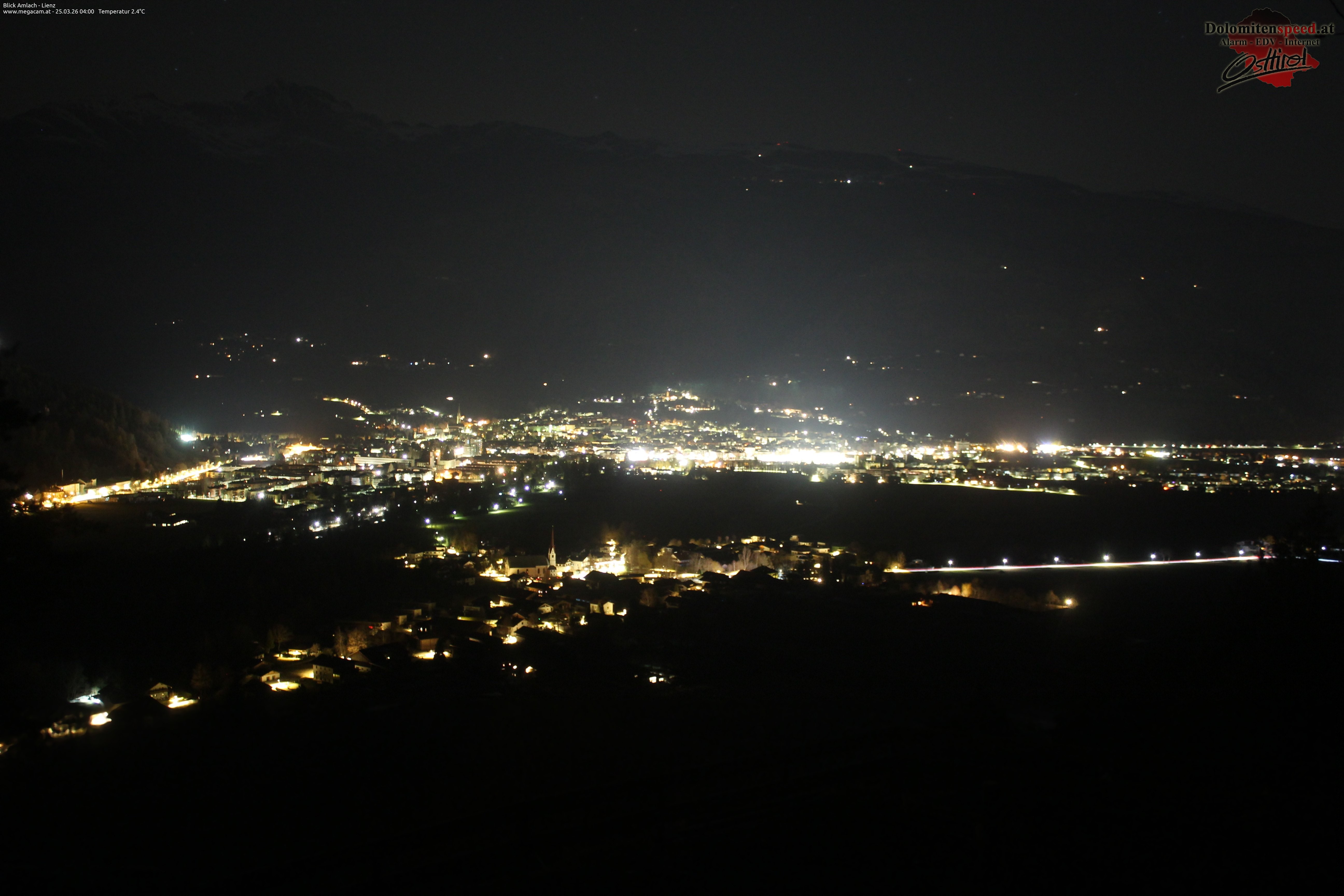 Archiv Foto Webcam Blick Amlach - Lienz - Osttirol