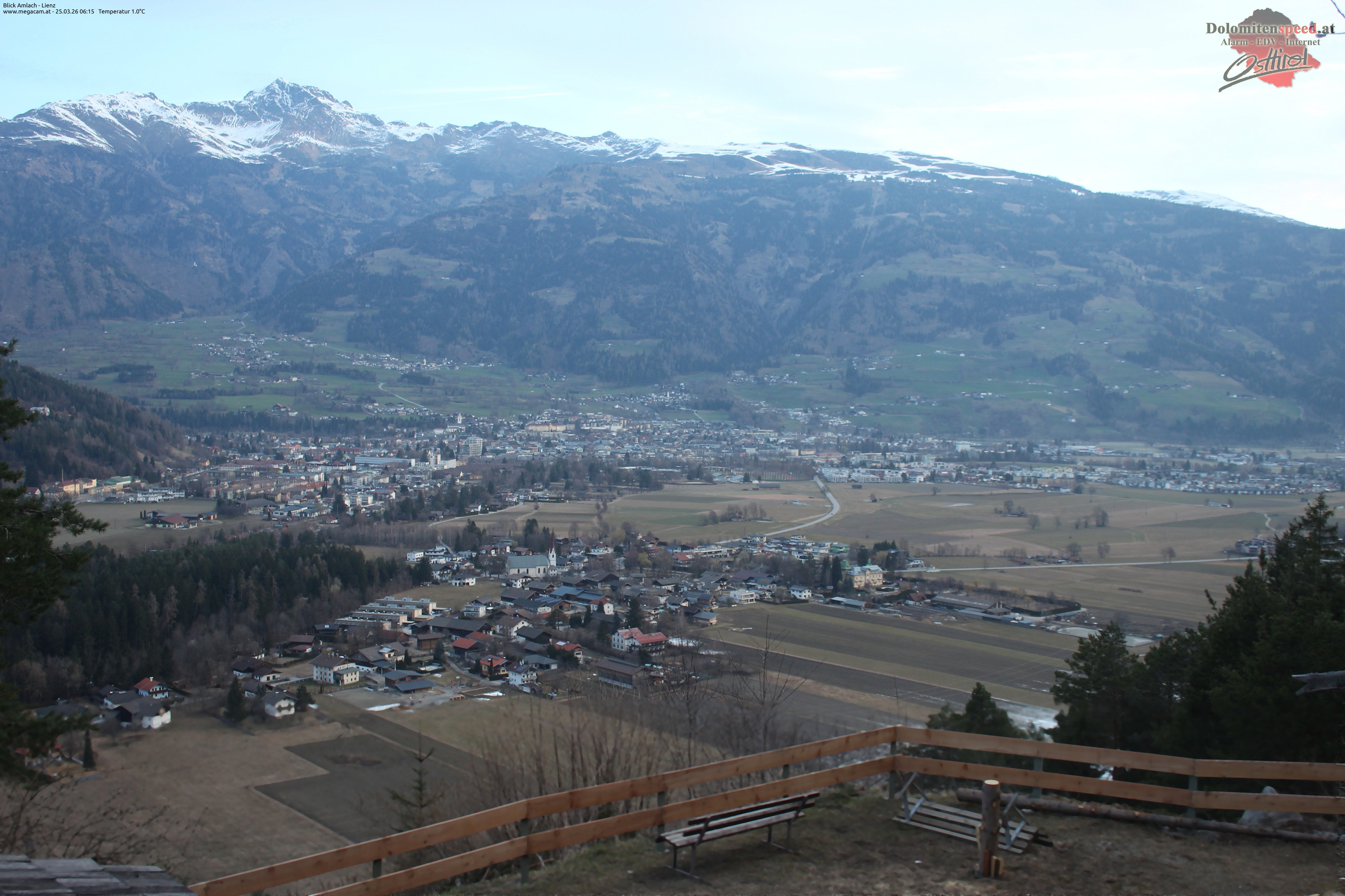 Archiv Foto Webcam Blick Amlach - Lienz - Osttirol