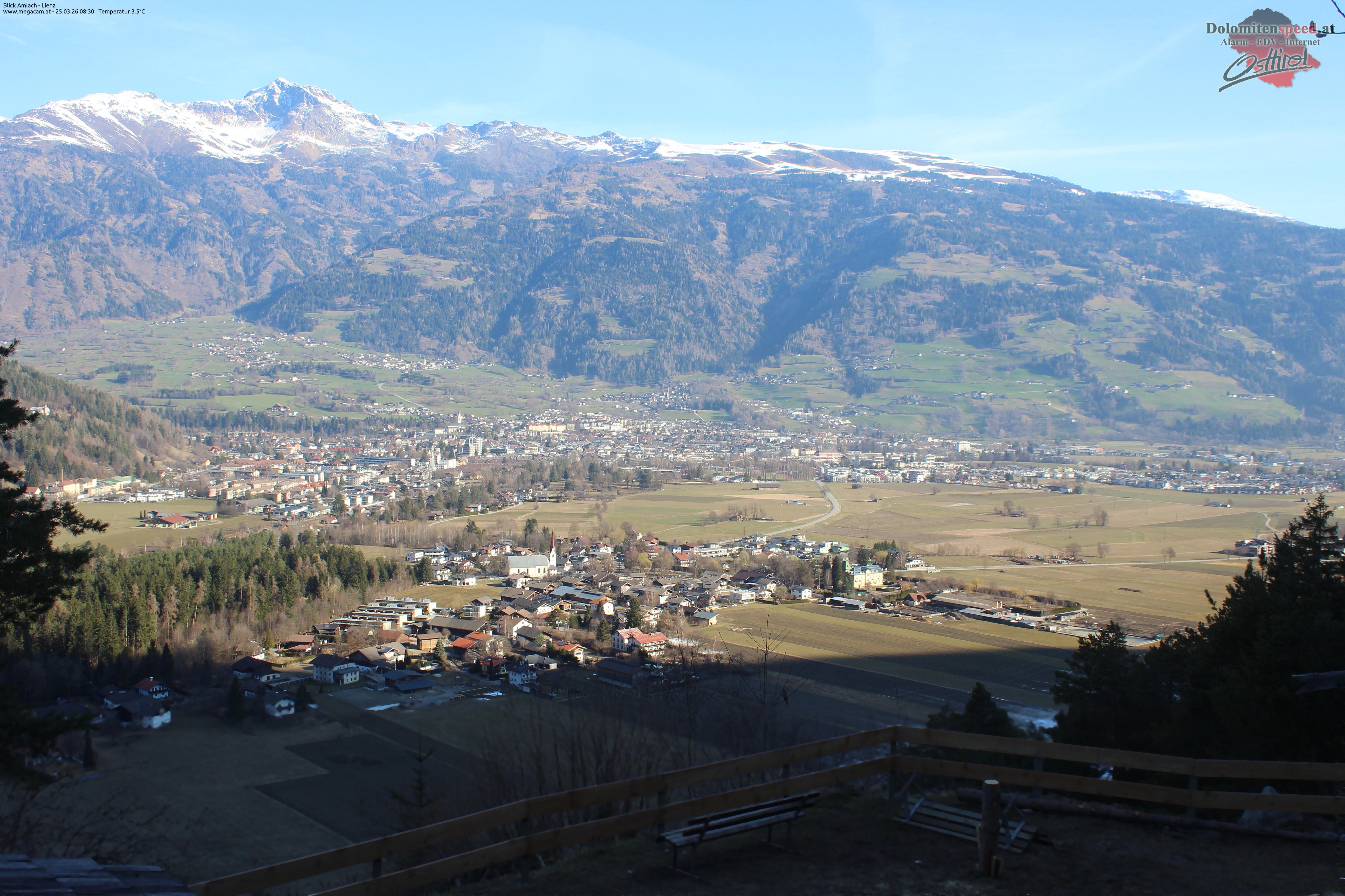 Archiv Foto Webcam Blick Amlach - Lienz - Osttirol