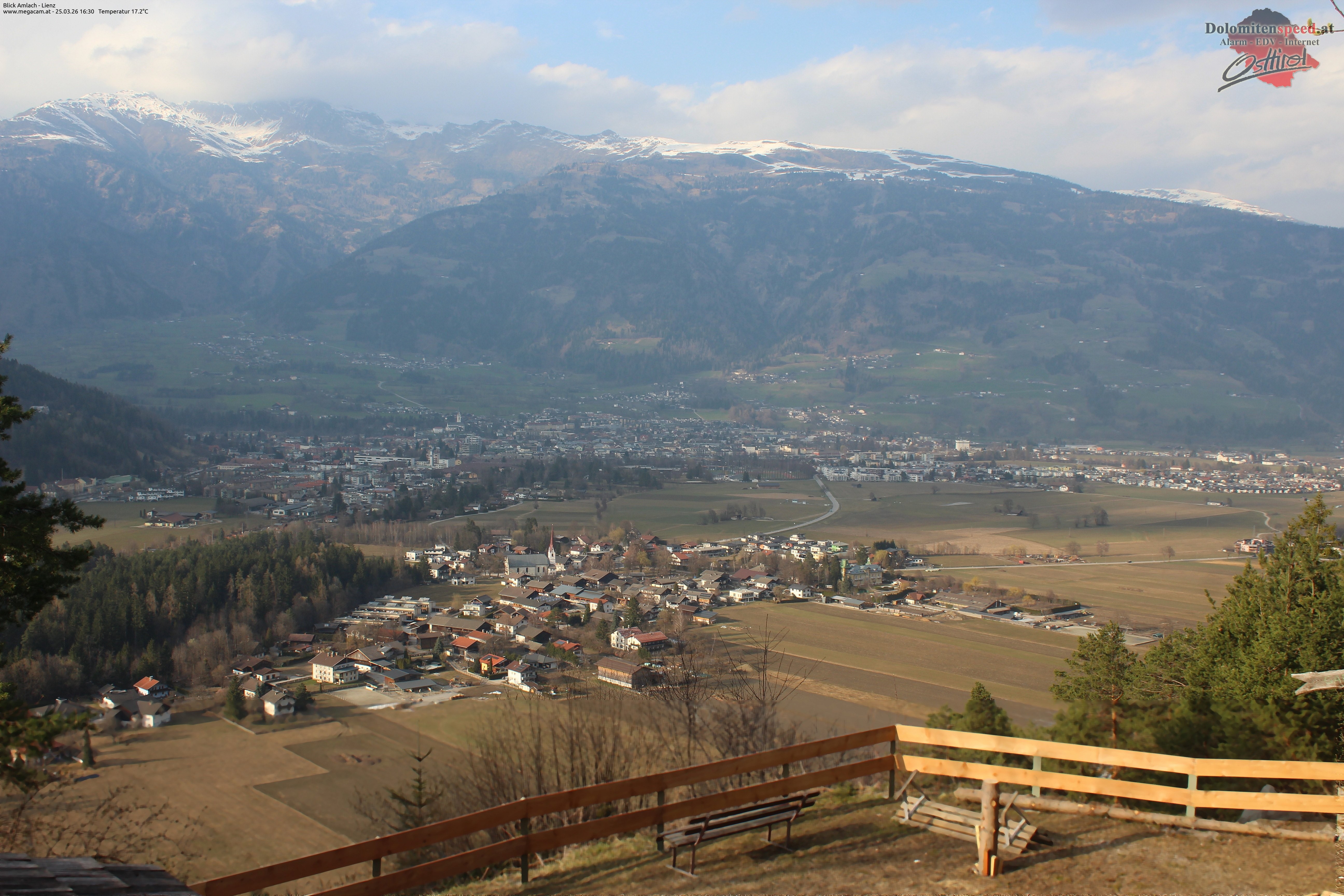 Archiv Foto Webcam Blick Amlach - Lienz - Osttirol