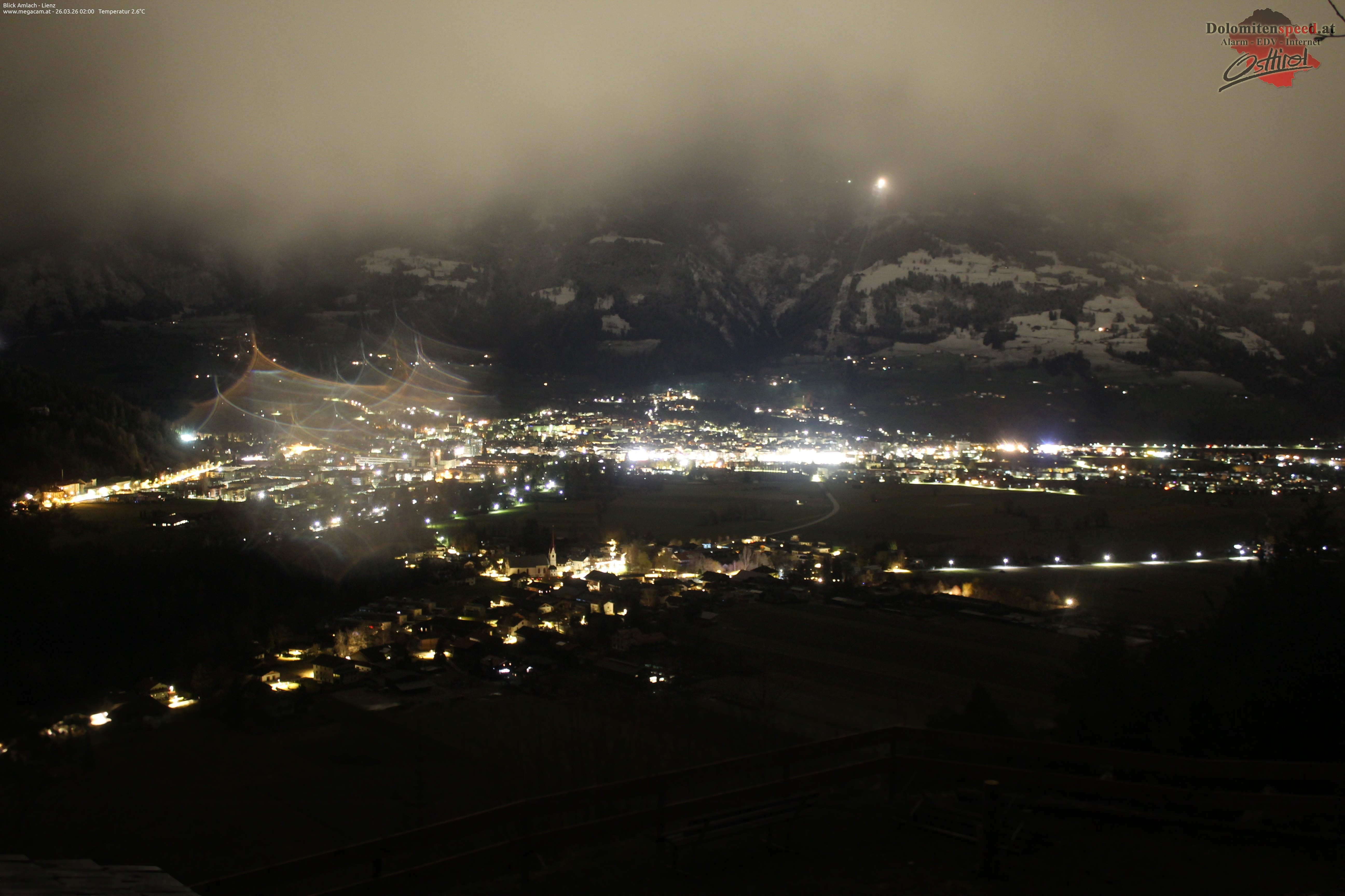 Archiv Foto Webcam Blick Amlach - Lienz - Osttirol