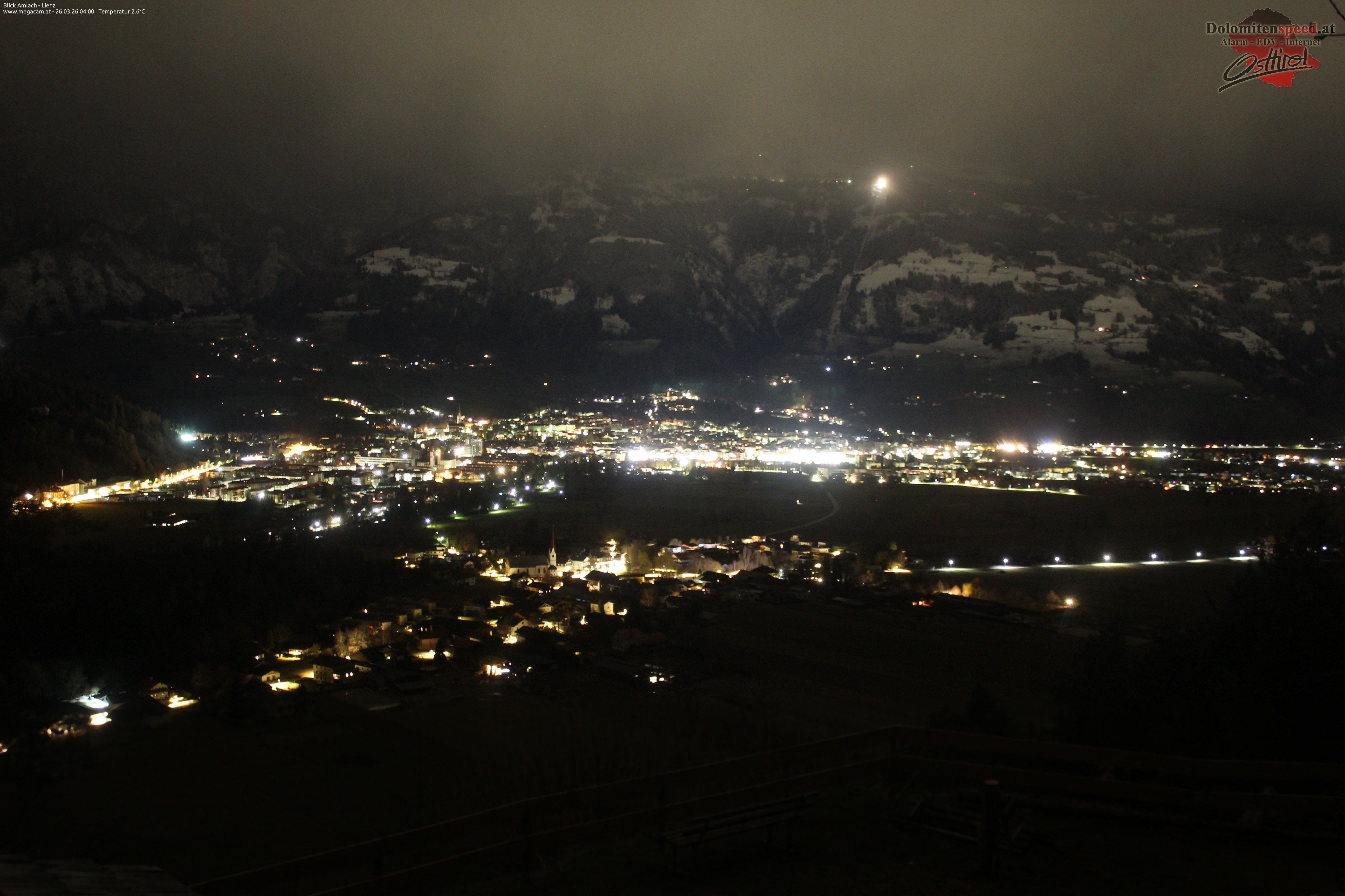 Archiv Foto Webcam Blick Amlach - Lienz - Osttirol