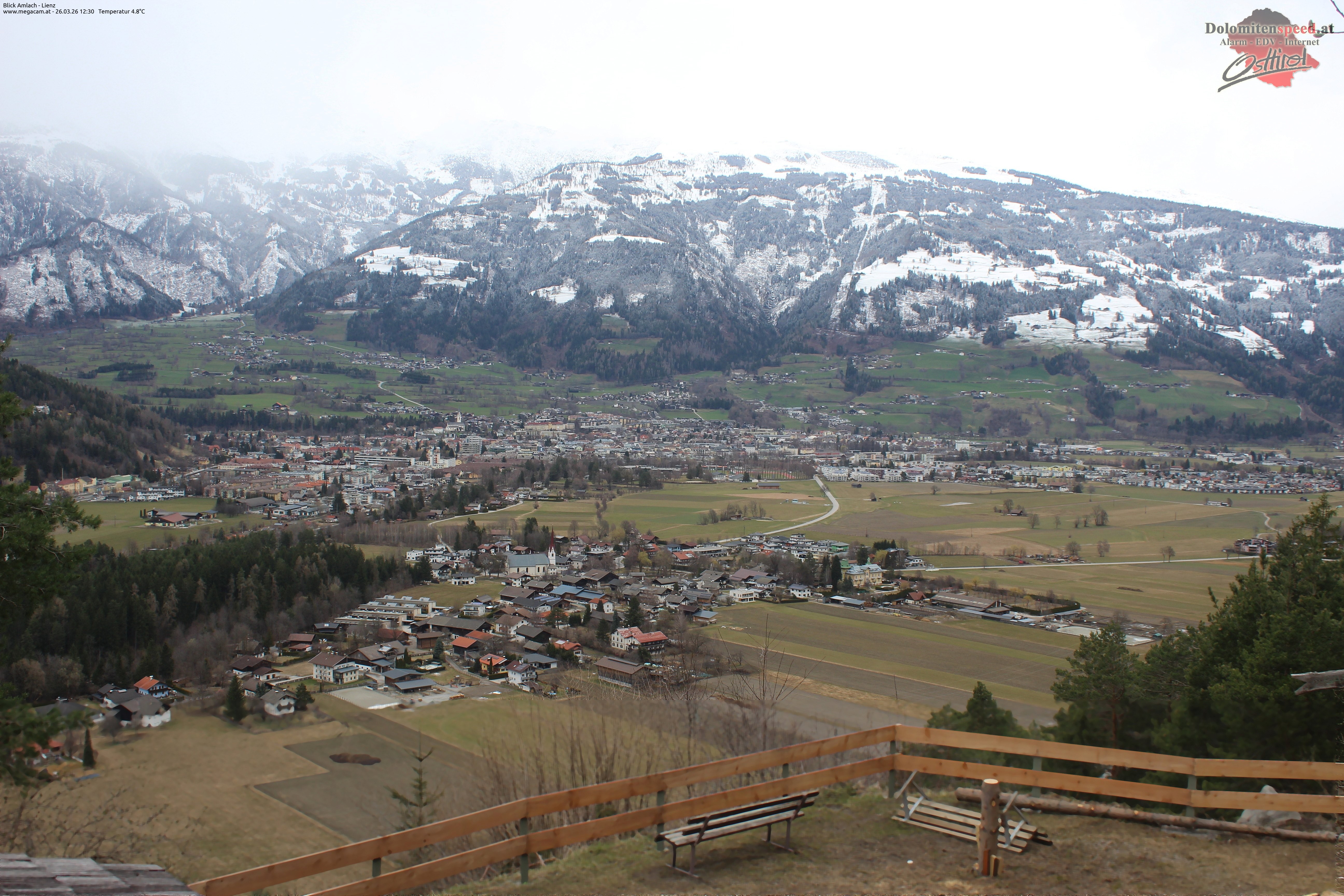 Archiv Foto Webcam Blick Amlach - Lienz - Osttirol