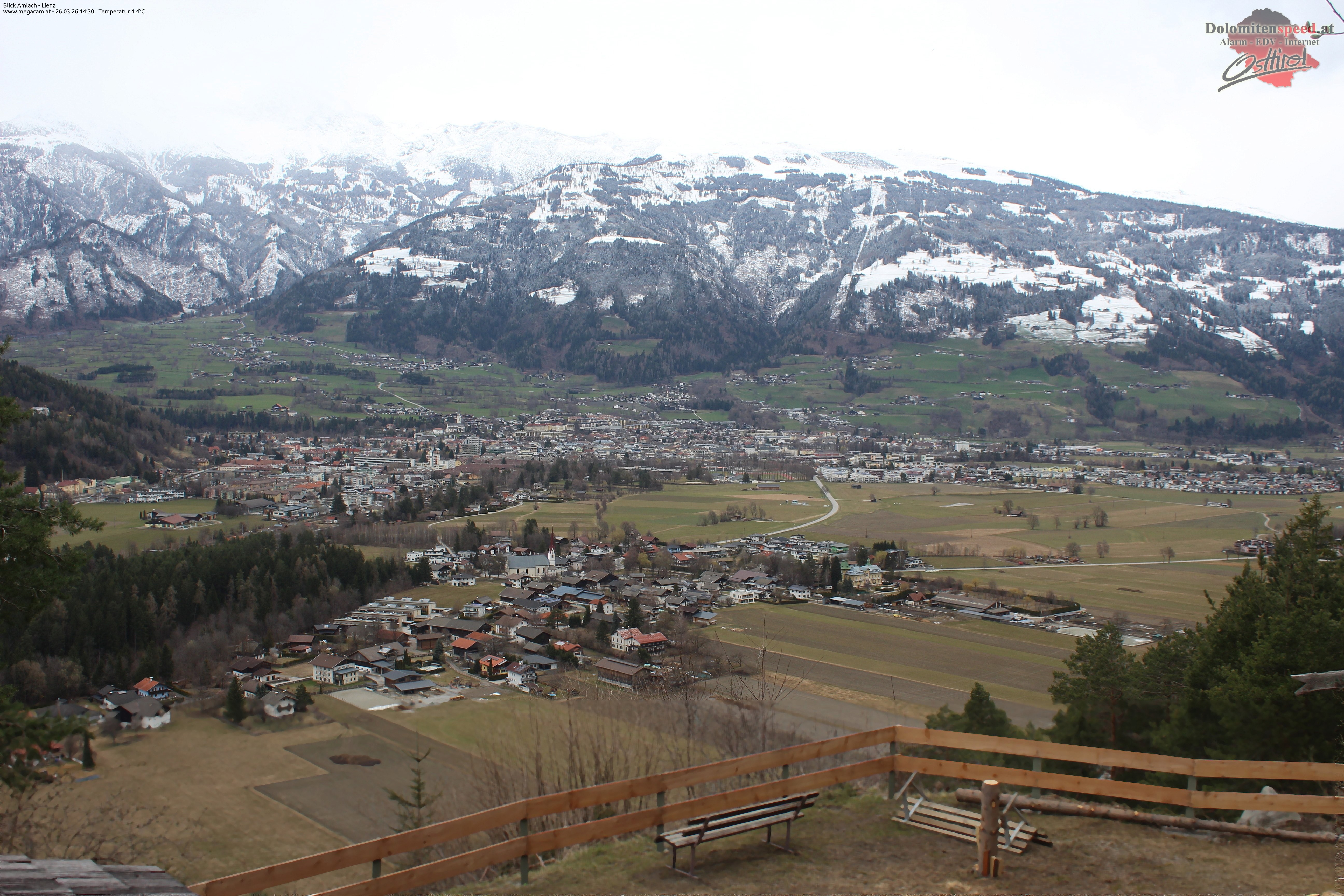 Archiv Foto Webcam Blick Amlach - Lienz - Osttirol