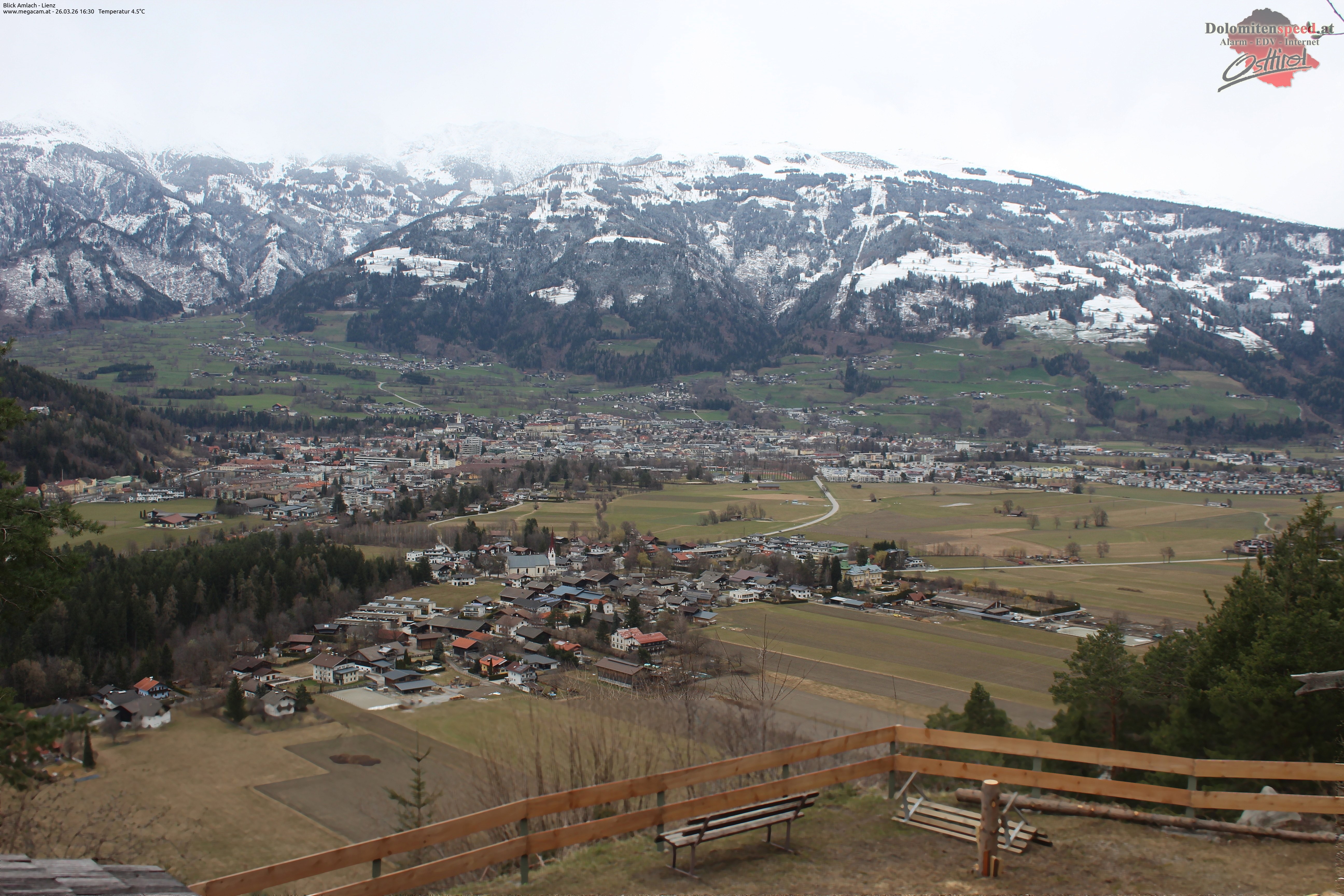 Archiv Foto Webcam Blick Amlach - Lienz - Osttirol