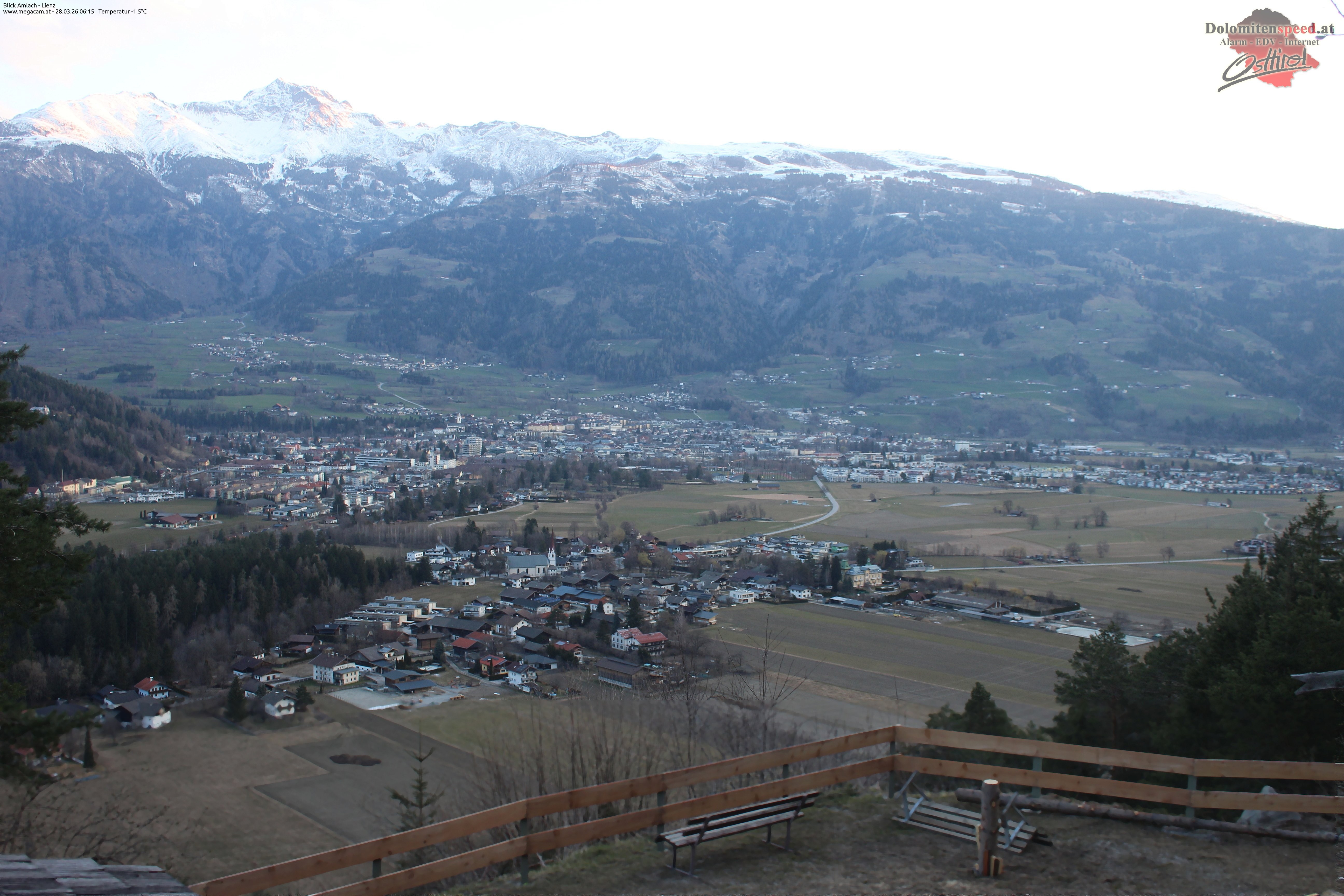 Archiv Foto Webcam Blick Amlach - Lienz - Osttirol