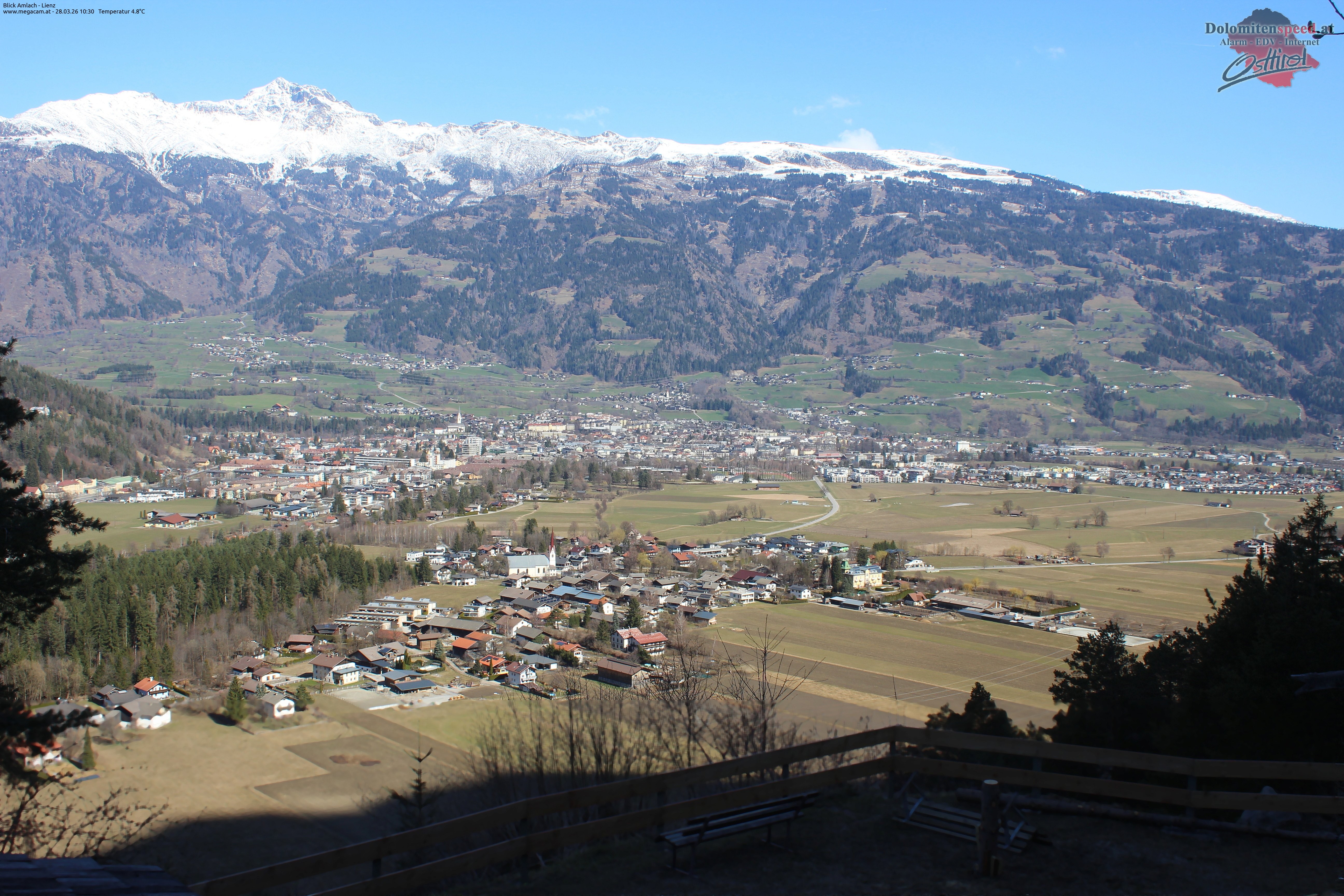 Archiv Foto Webcam Blick Amlach - Lienz - Osttirol