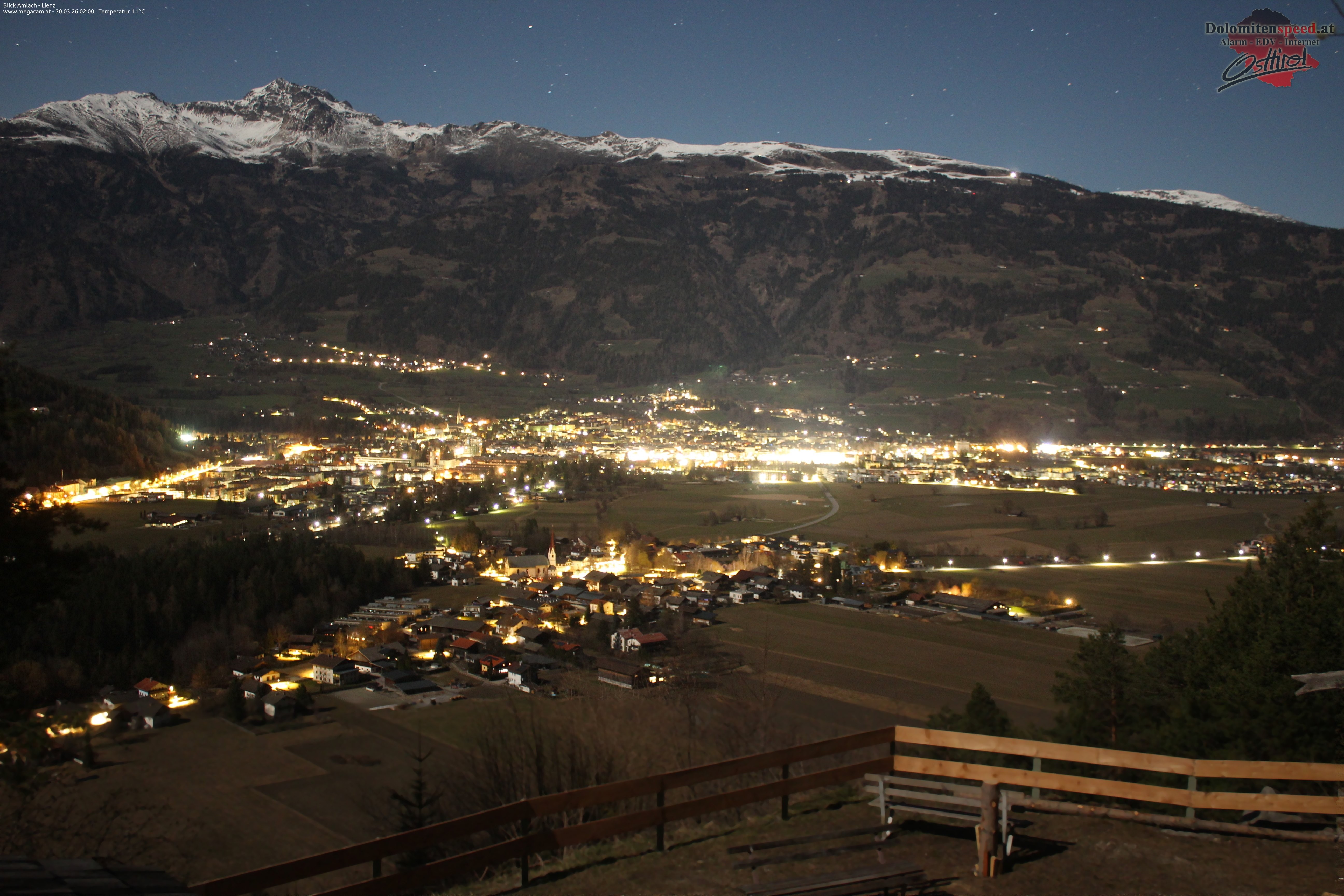 Archiv Foto Webcam Blick Amlach - Lienz - Osttirol