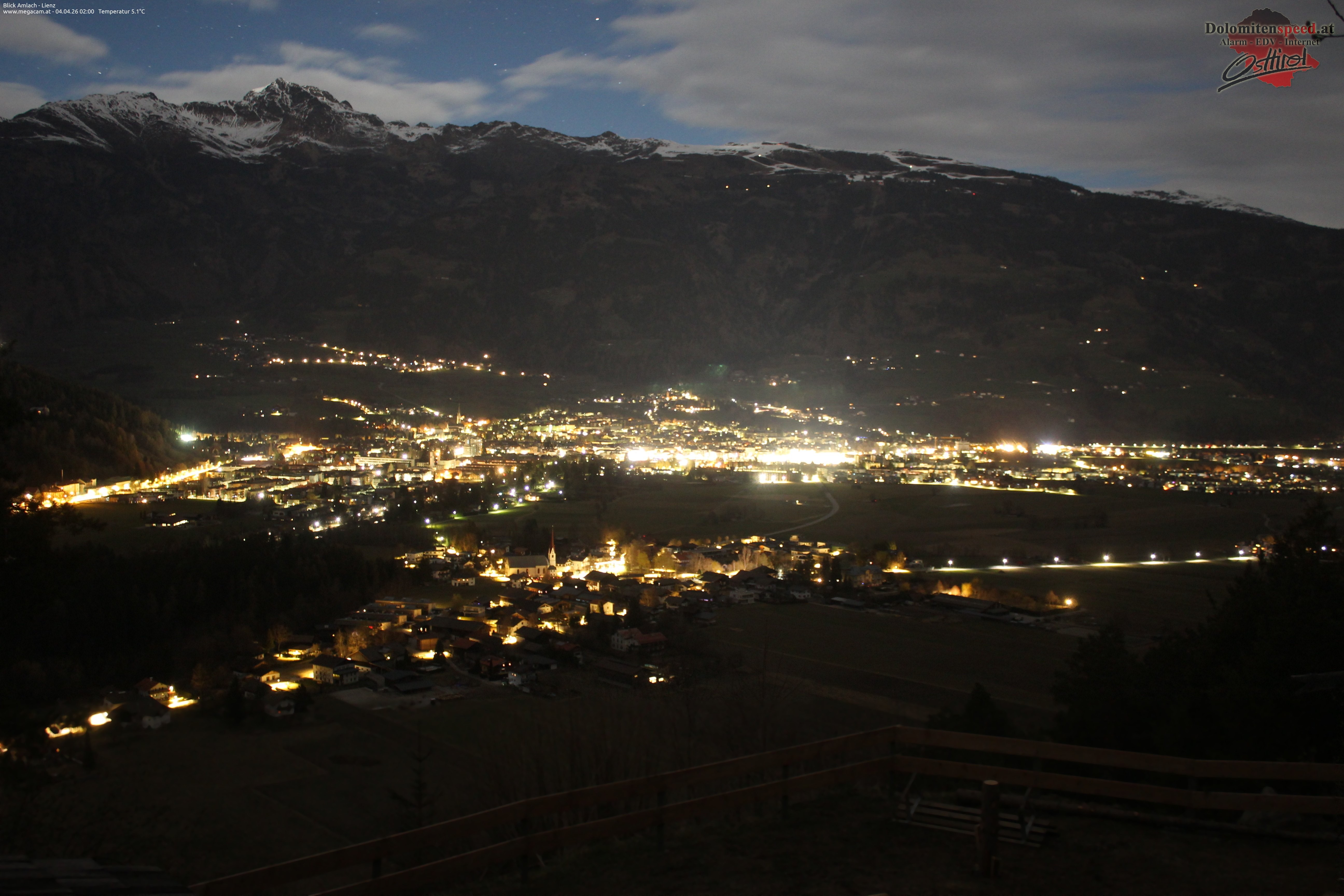 Archiv Foto Webcam Blick Amlach - Lienz - Osttirol