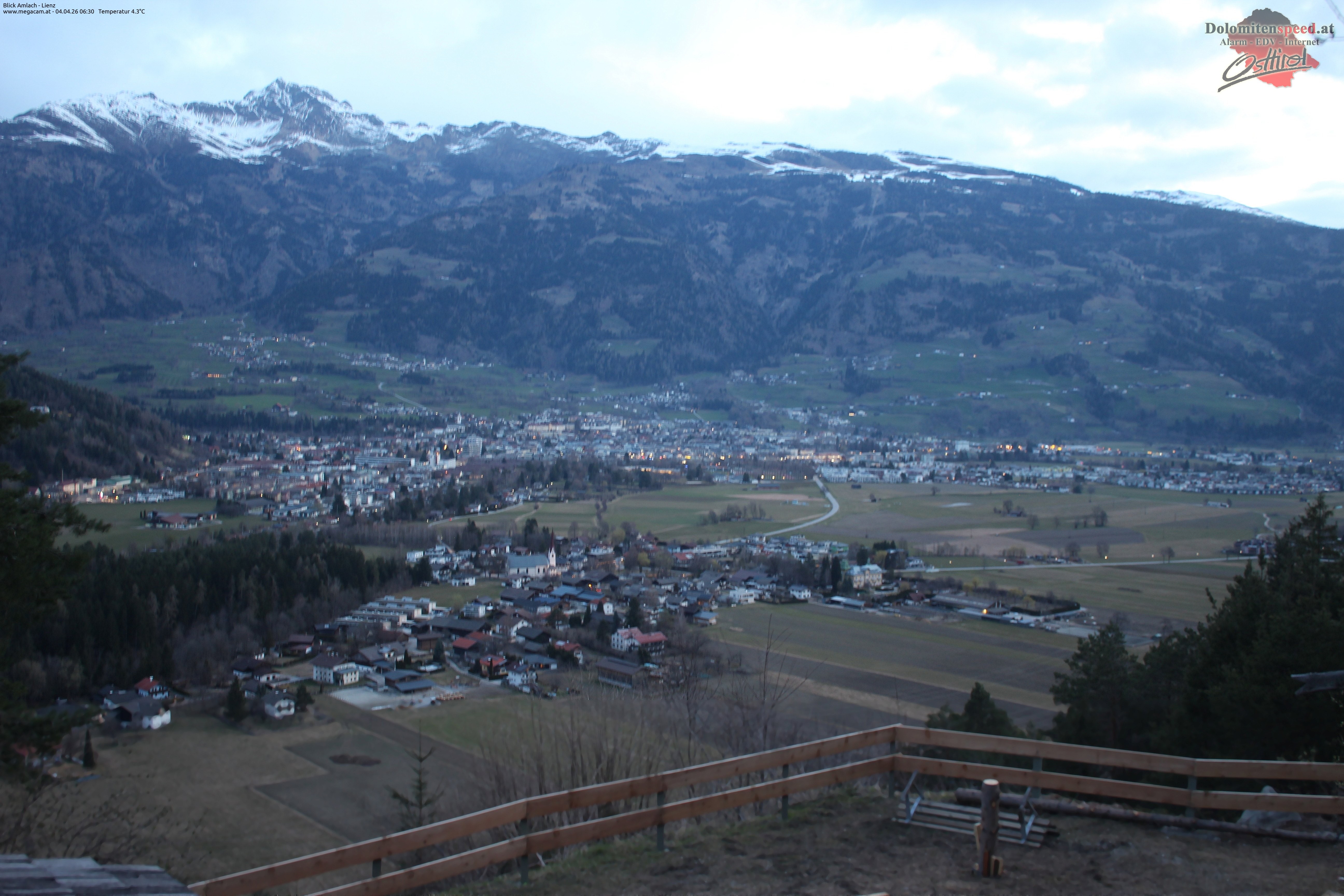 Archiv Foto Webcam Blick Amlach - Lienz - Osttirol