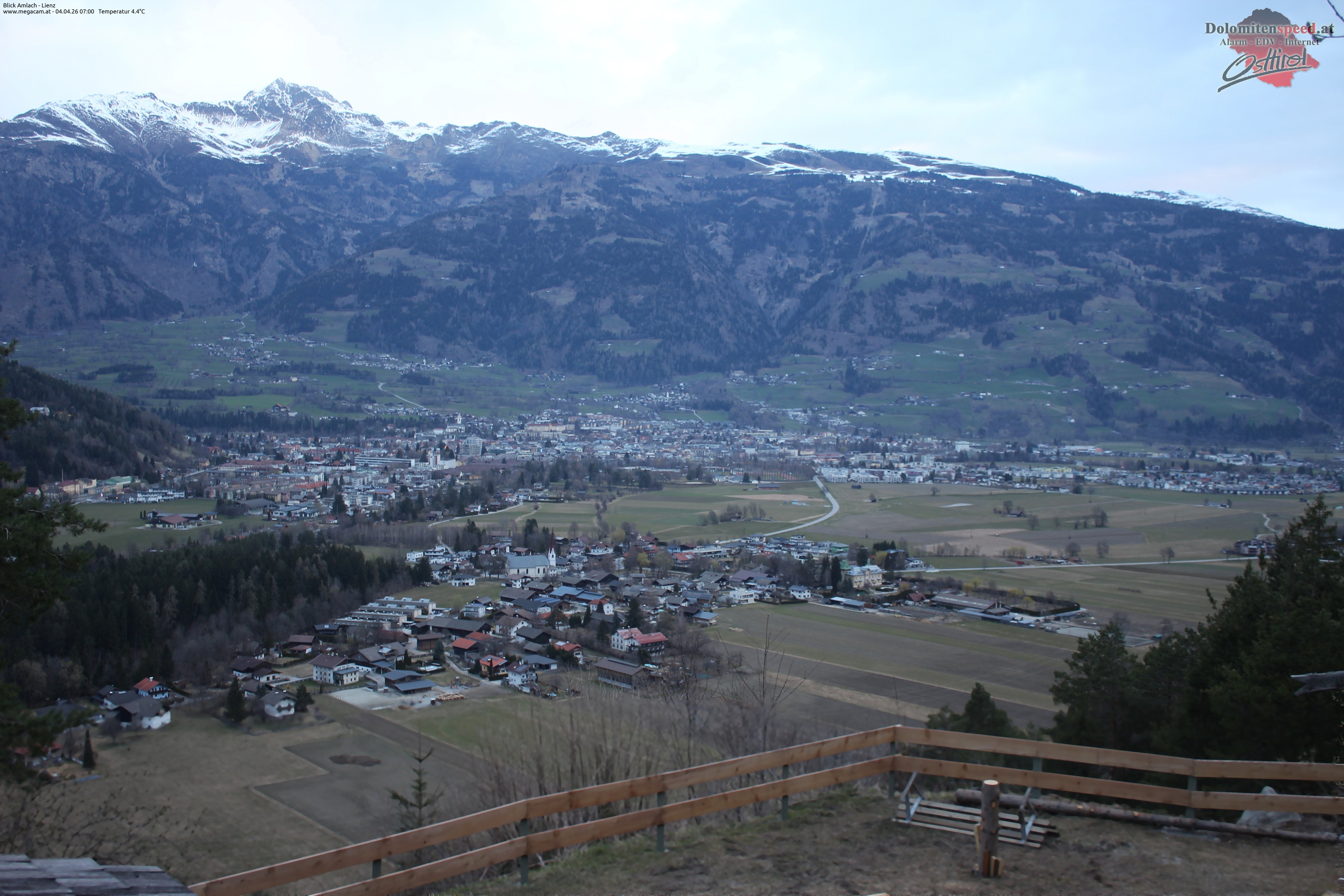 Archiv Foto Webcam Blick Amlach - Lienz - Osttirol