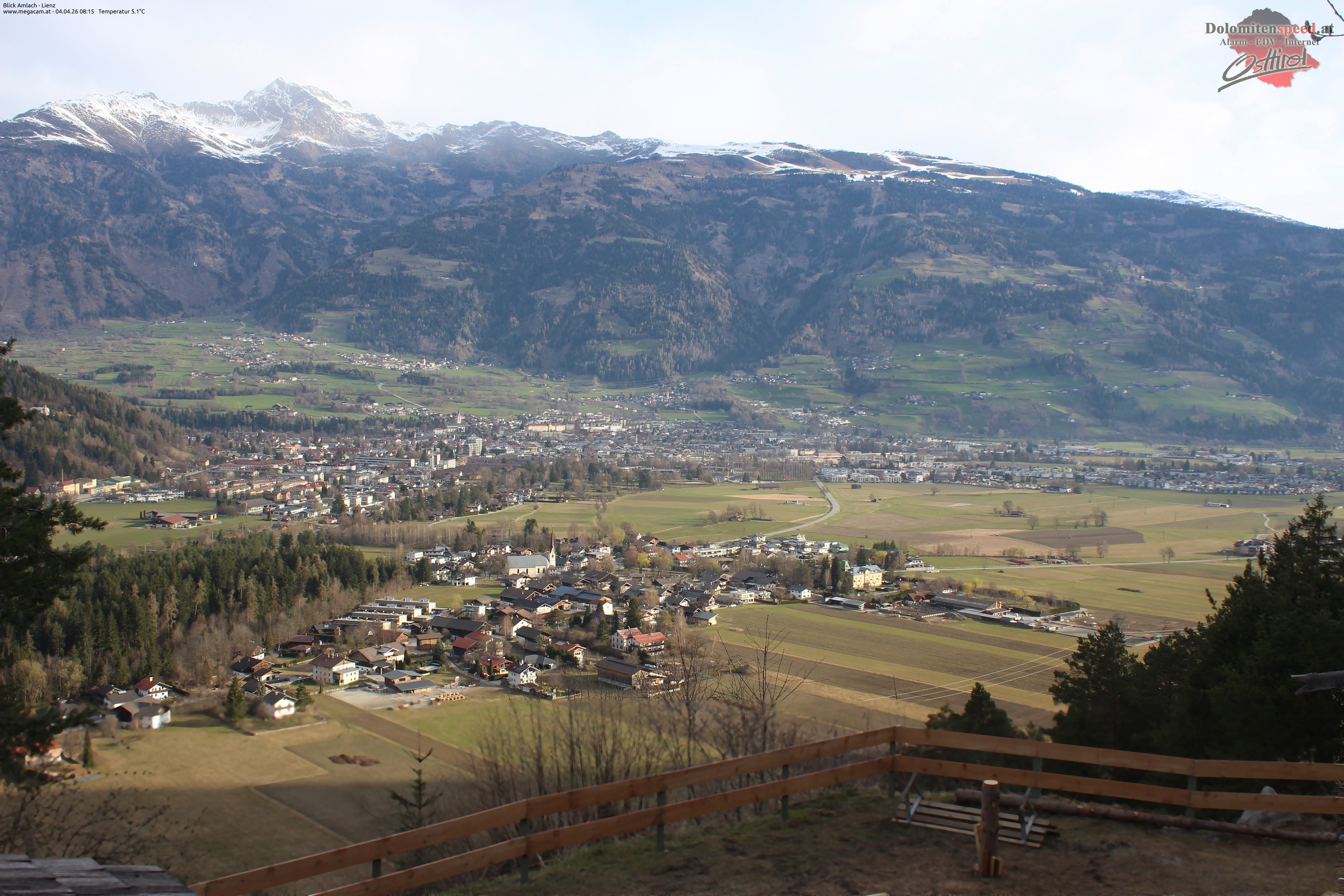 Archiv Foto Webcam Blick Amlach - Lienz - Osttirol