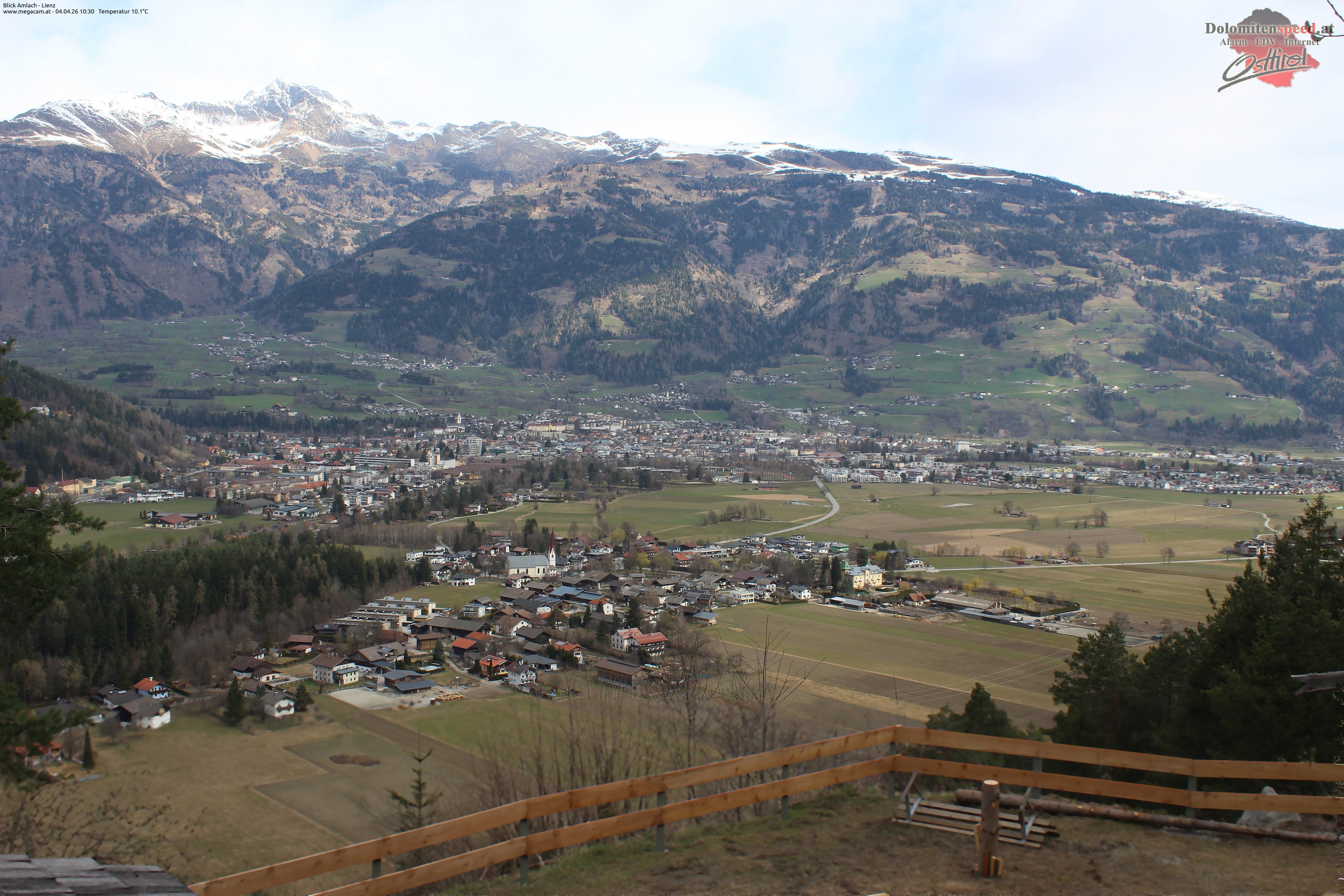 Archiv Foto Webcam Blick Amlach - Lienz - Osttirol