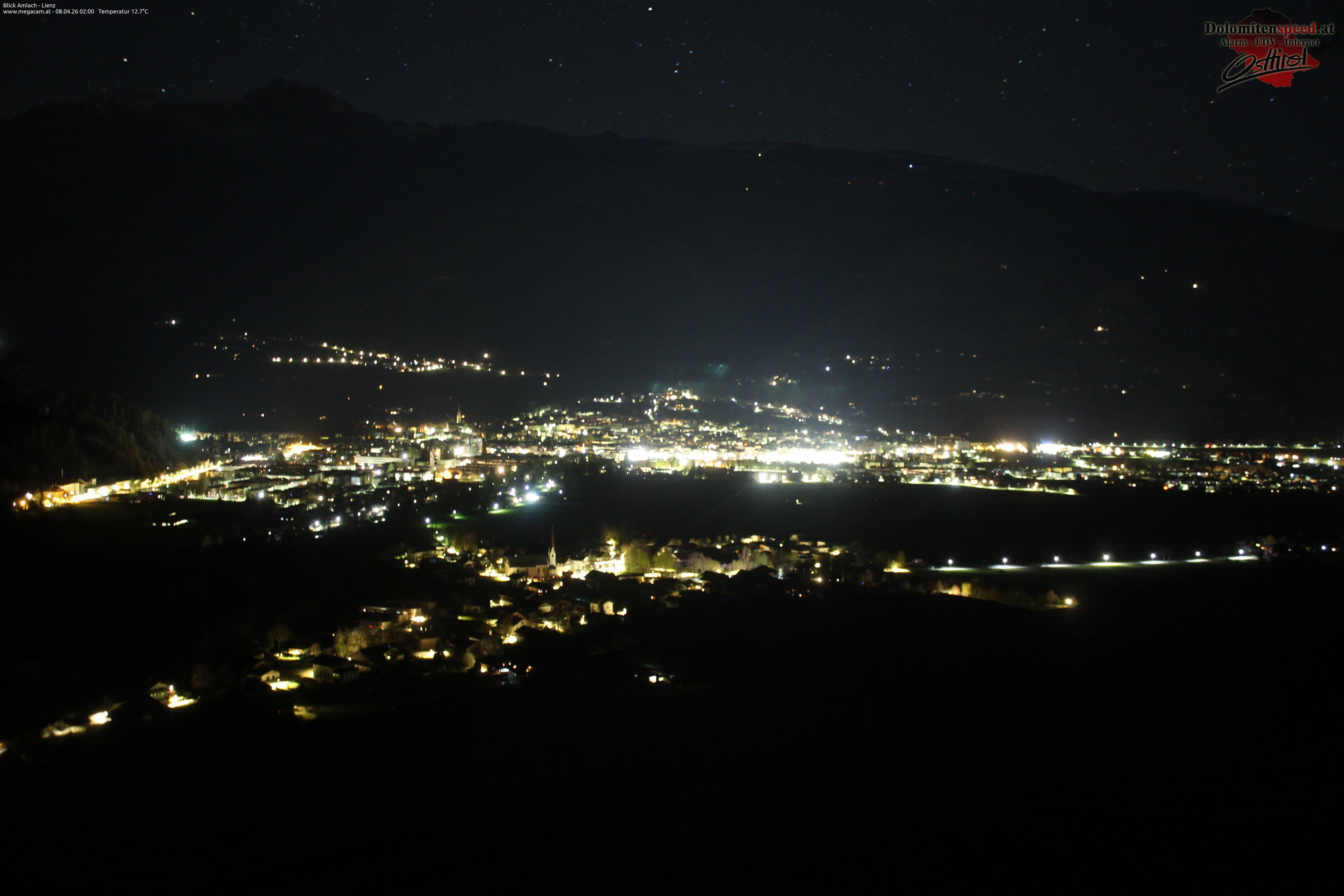 Archiv Foto Webcam Blick Amlach - Lienz - Osttirol