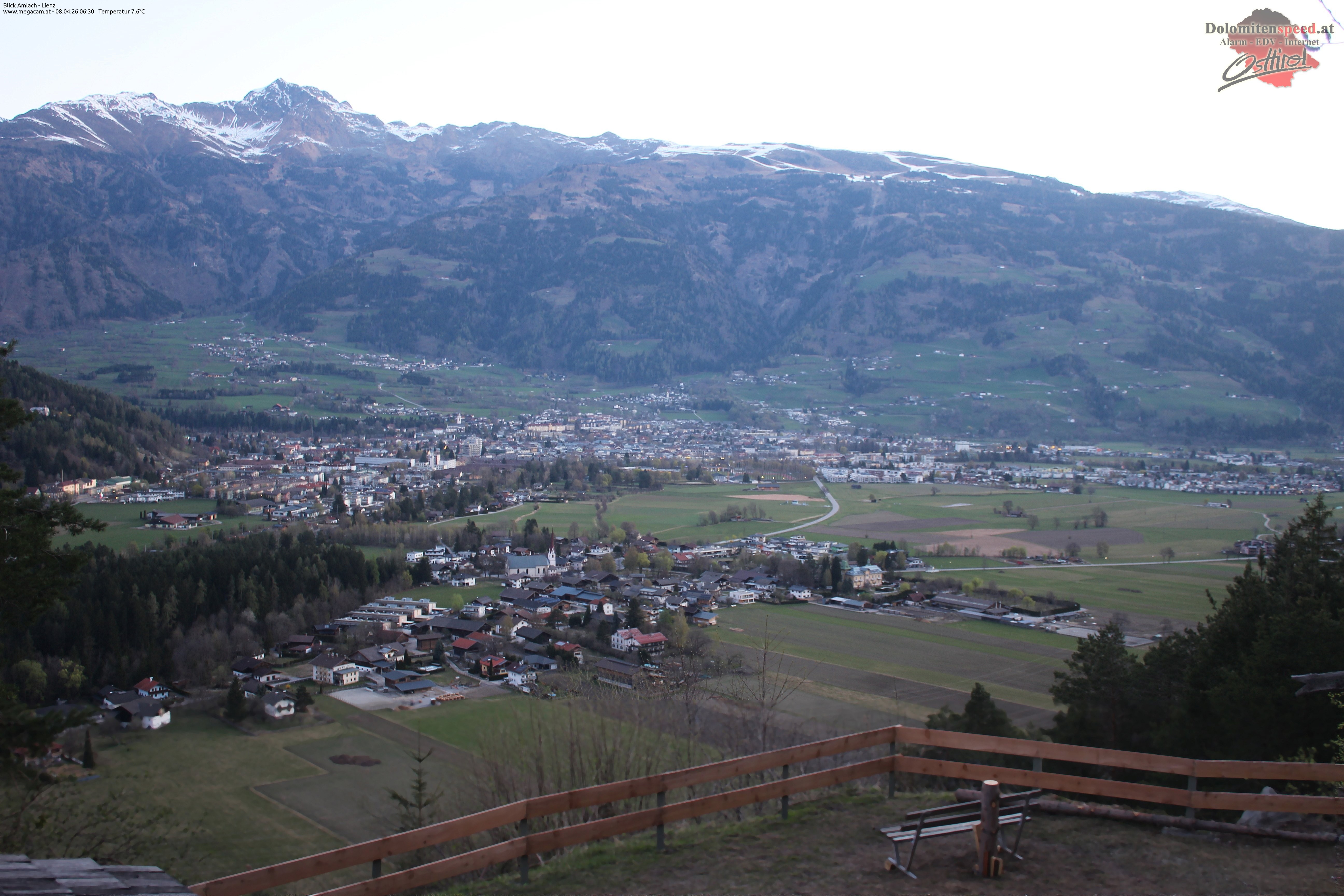 Archiv Foto Webcam Blick Amlach - Lienz - Osttirol