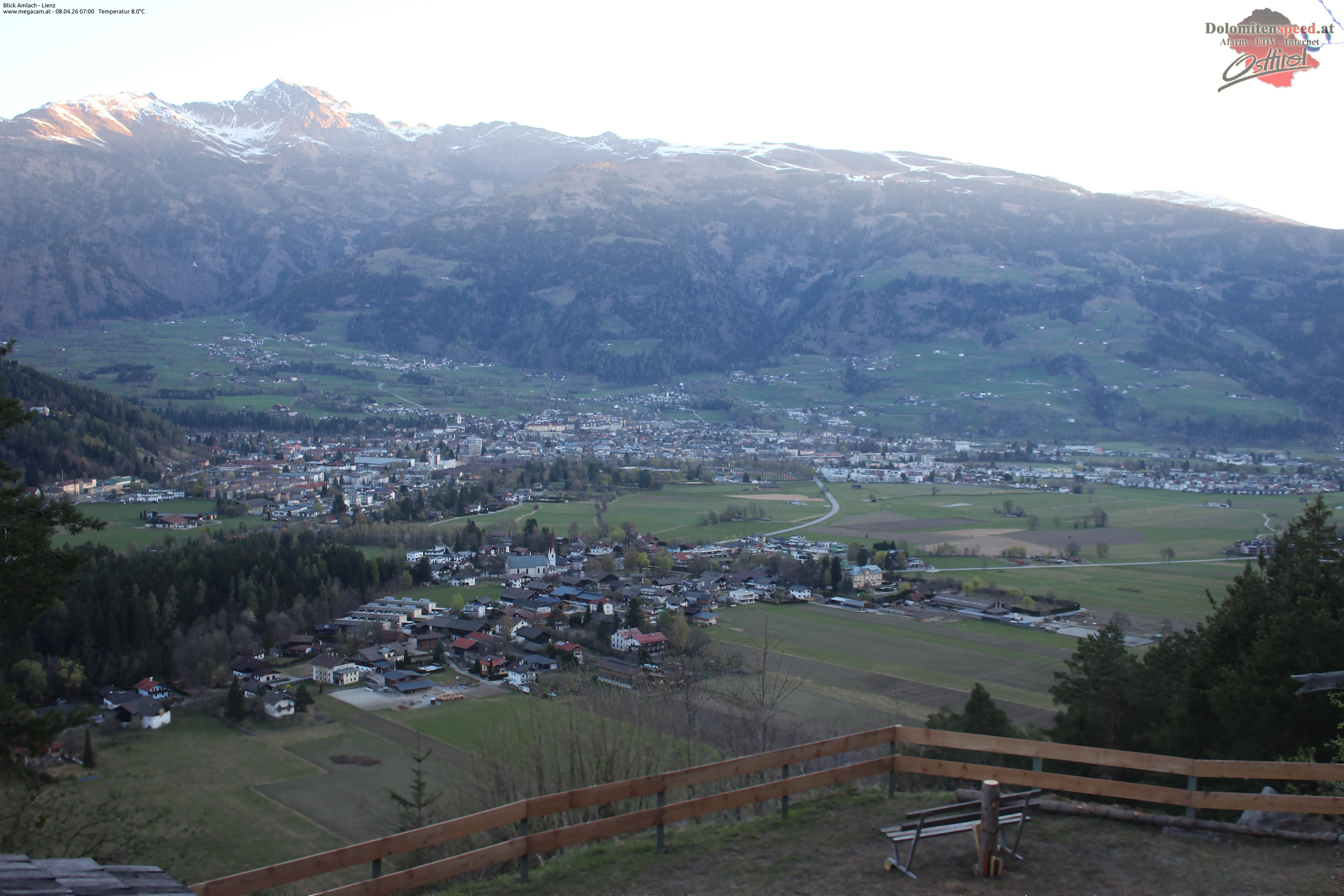 Archiv Foto Webcam Blick Amlach - Lienz - Osttirol