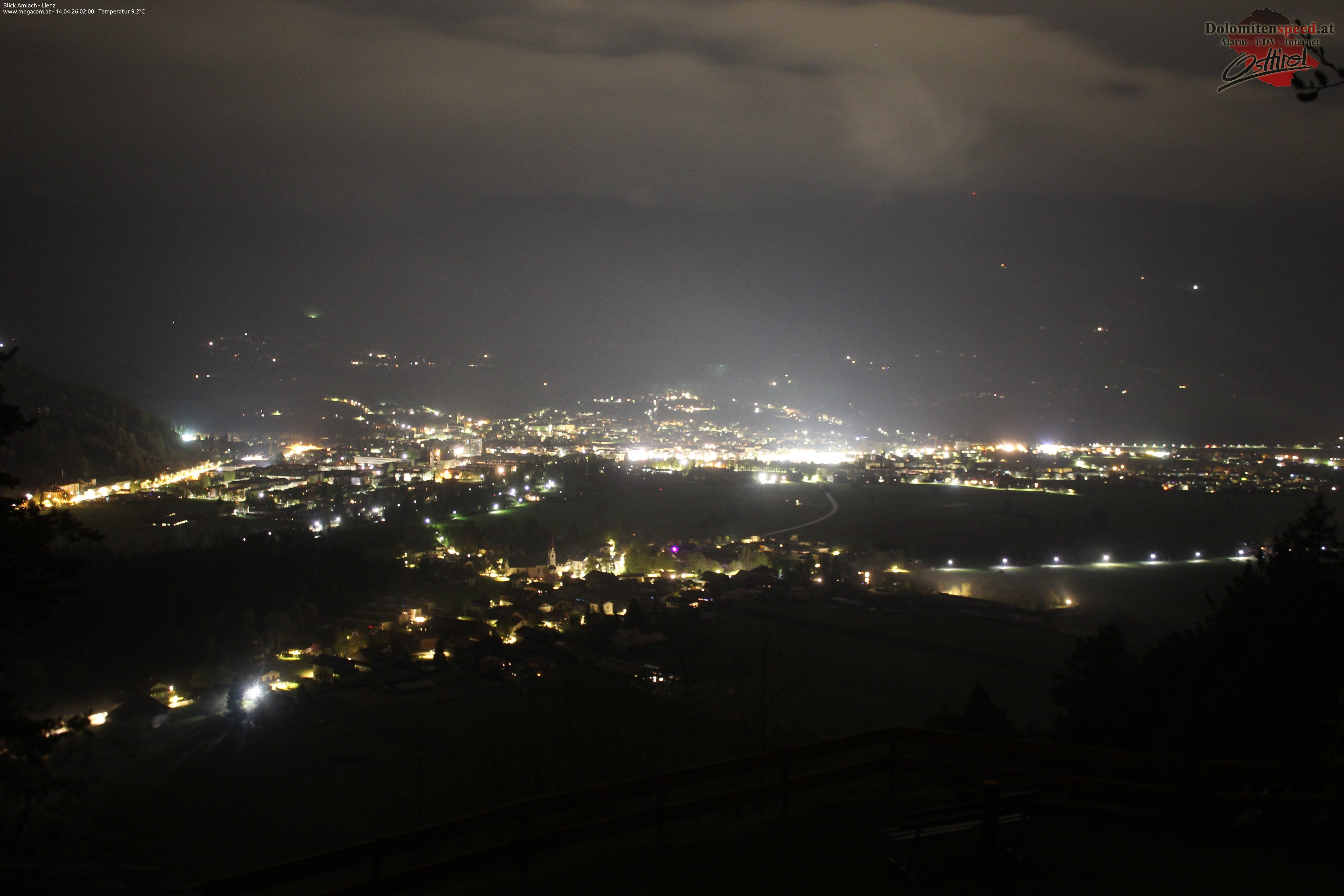 Archiv Foto Webcam Blick Amlach - Lienz - Osttirol